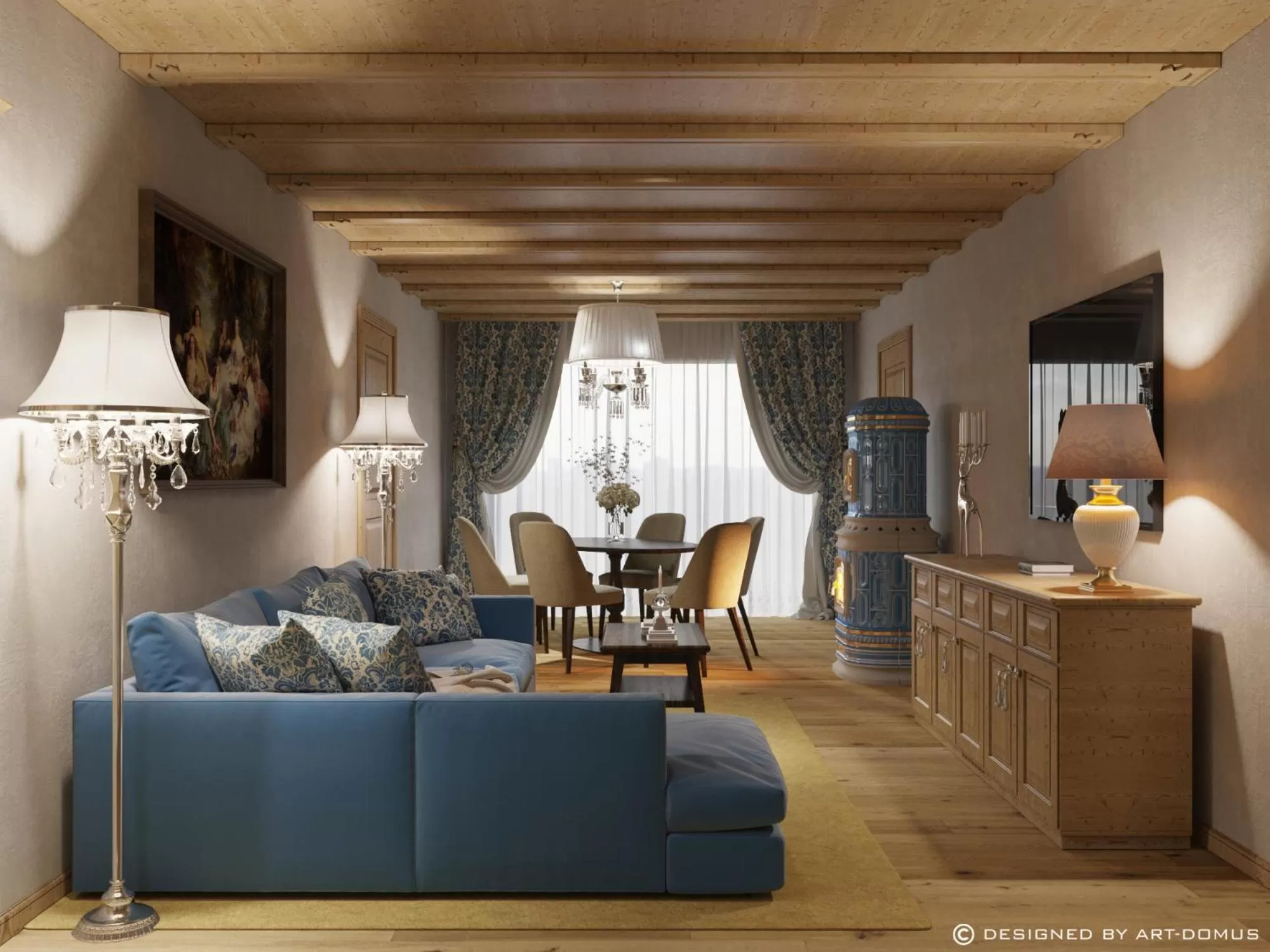 Living room in Hotel Sassongher