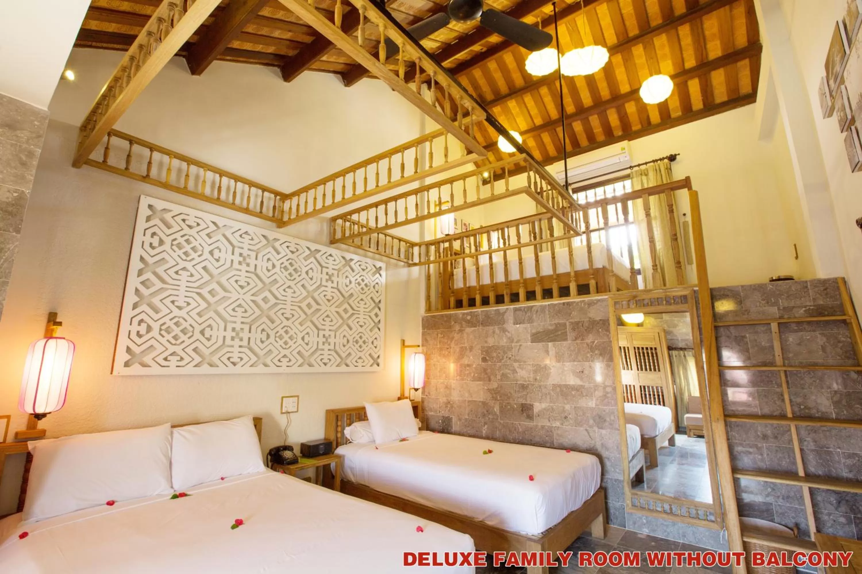 Bed in Hoi An Pho Library Hotel