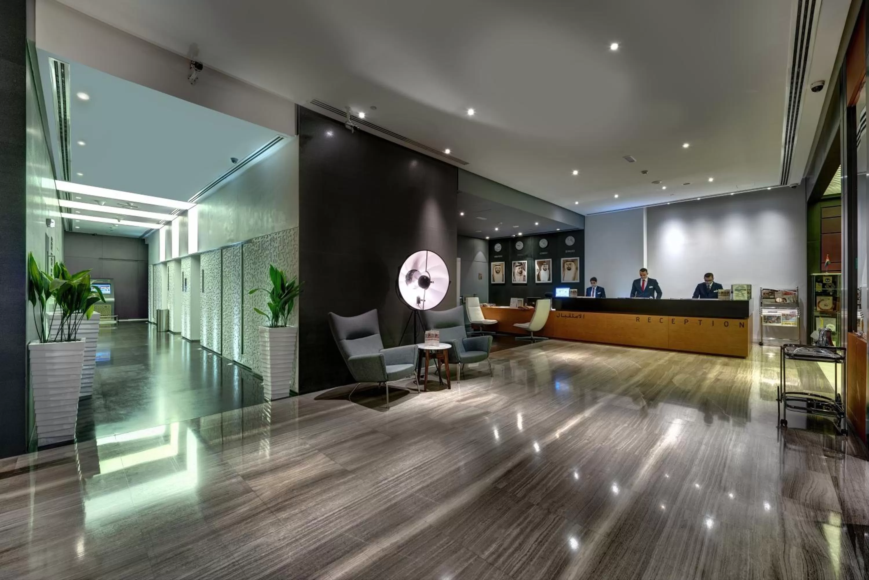Lobby or reception in The Act Hotel Sharjah