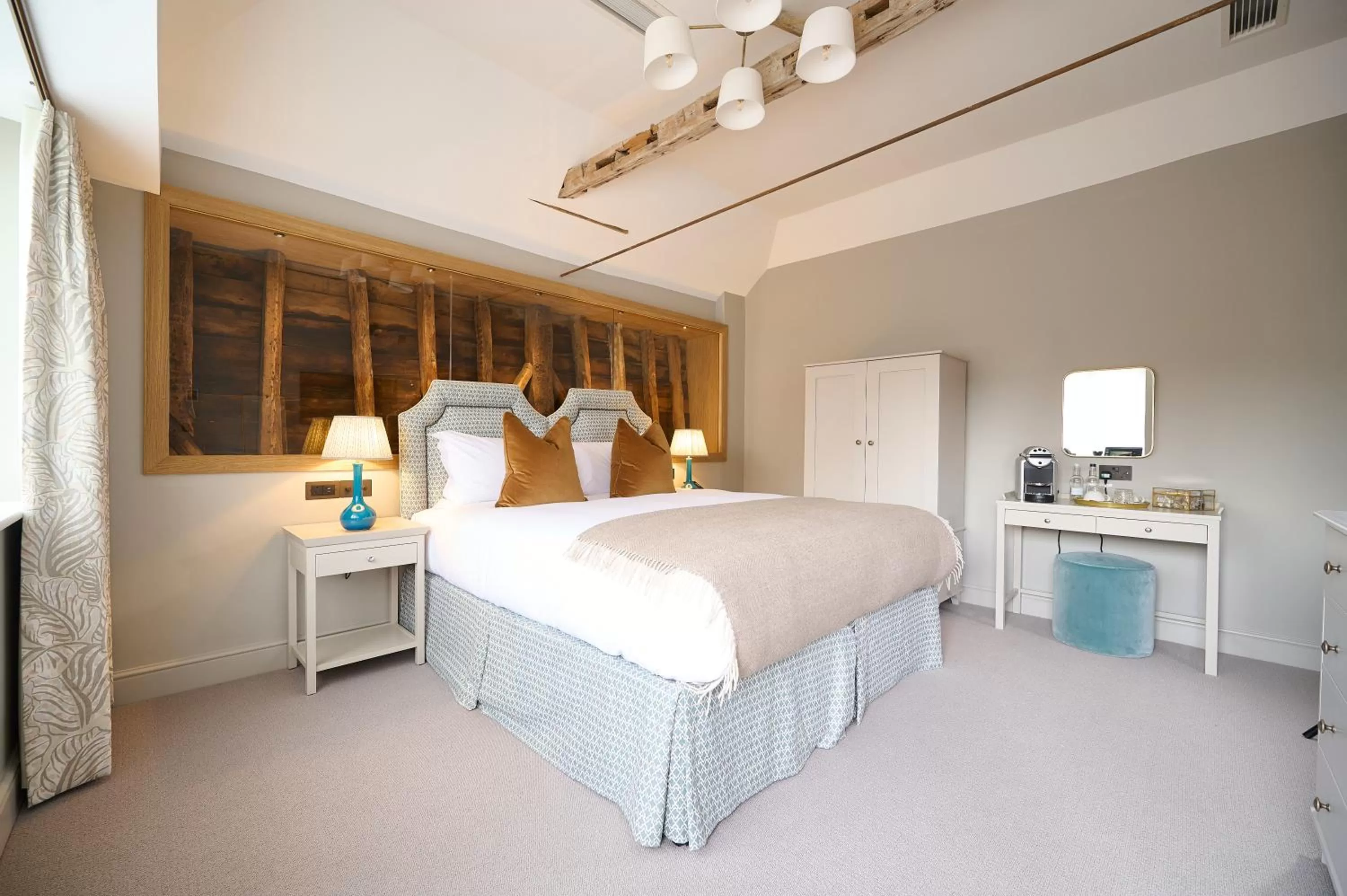 Bed in The Angel Inn, Stoke-by-Nayland