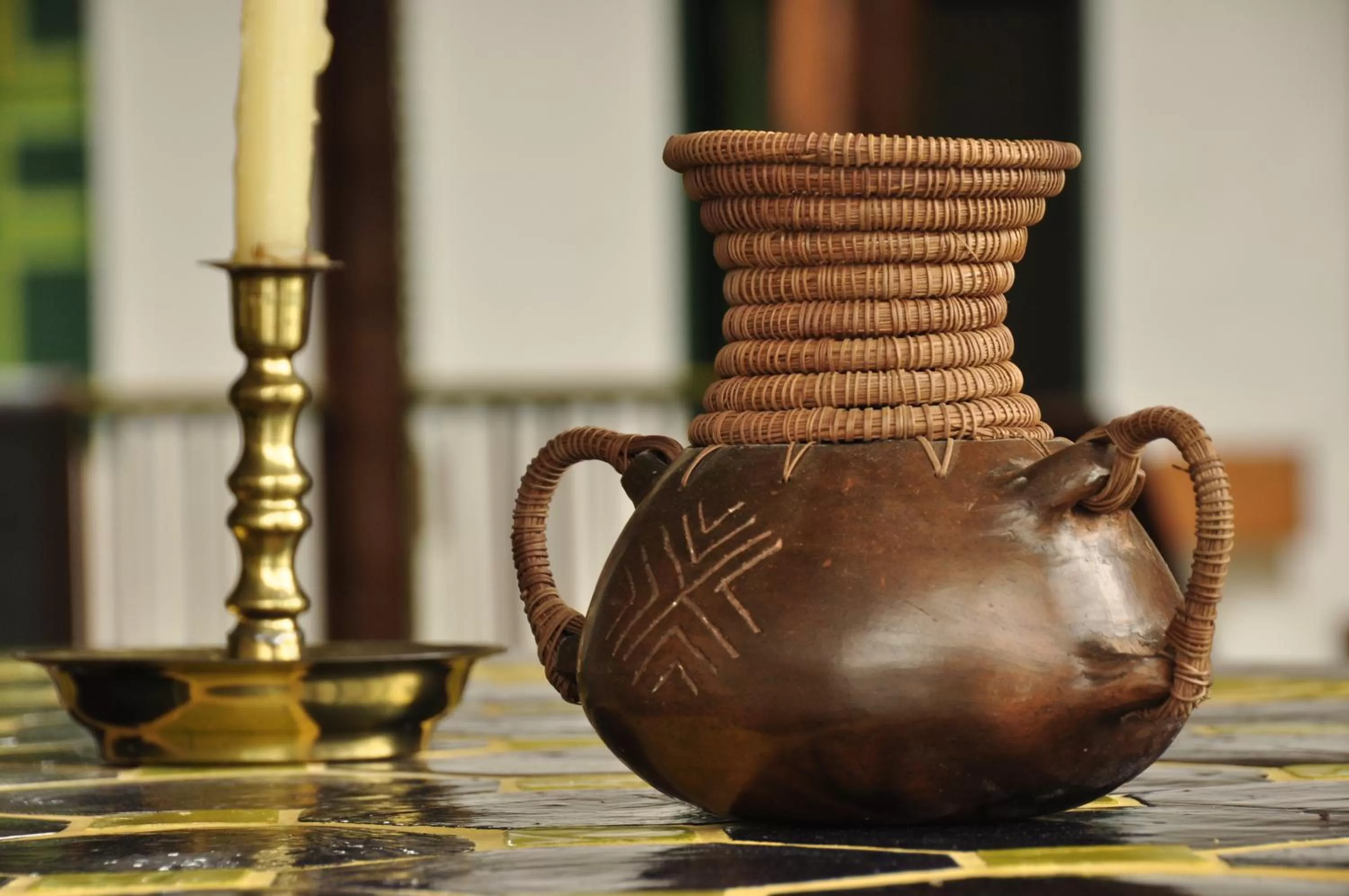 Decorative detail in El Despertar Hotel