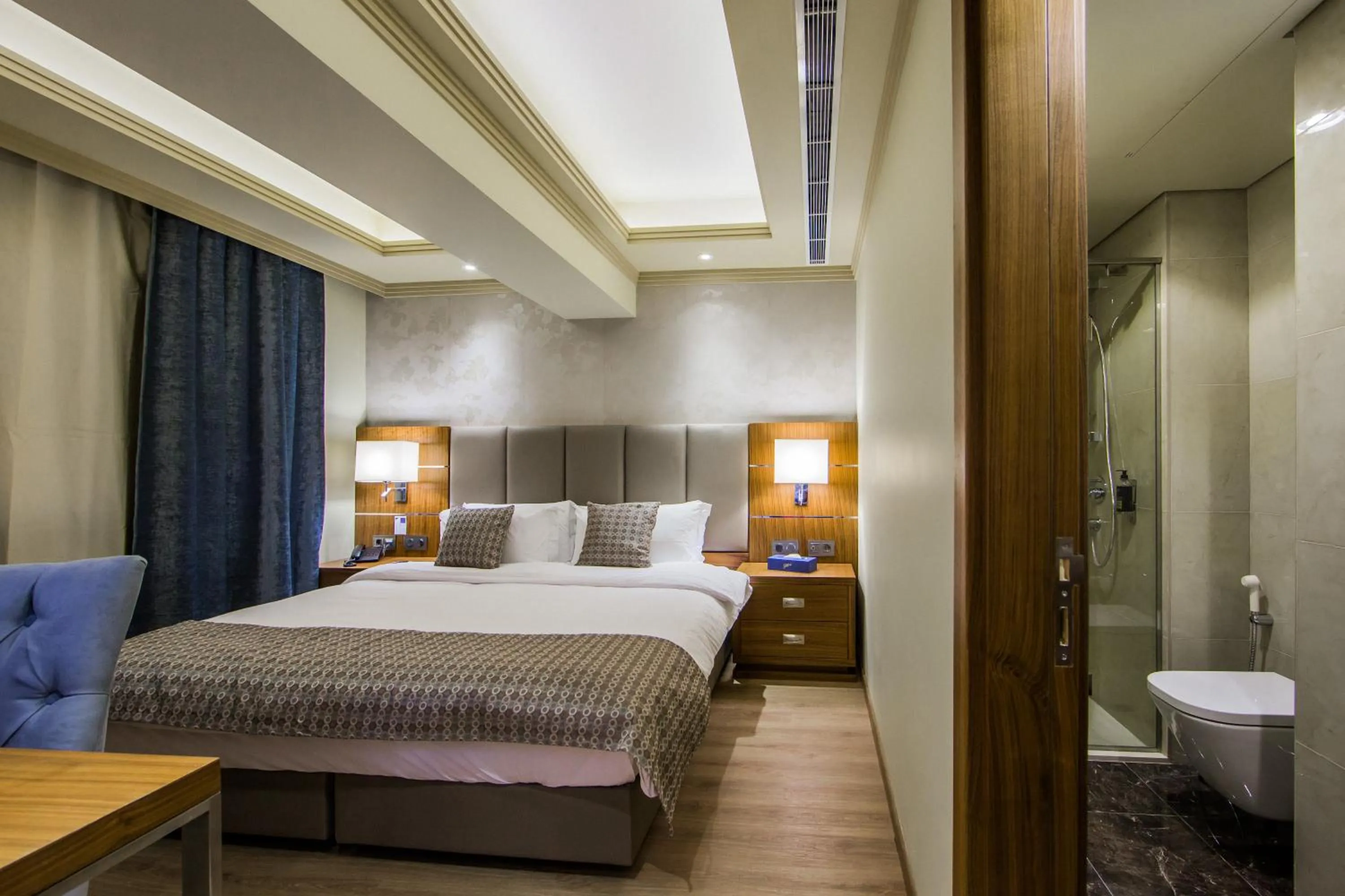 Decorative detail, Bed in Gems Hotel