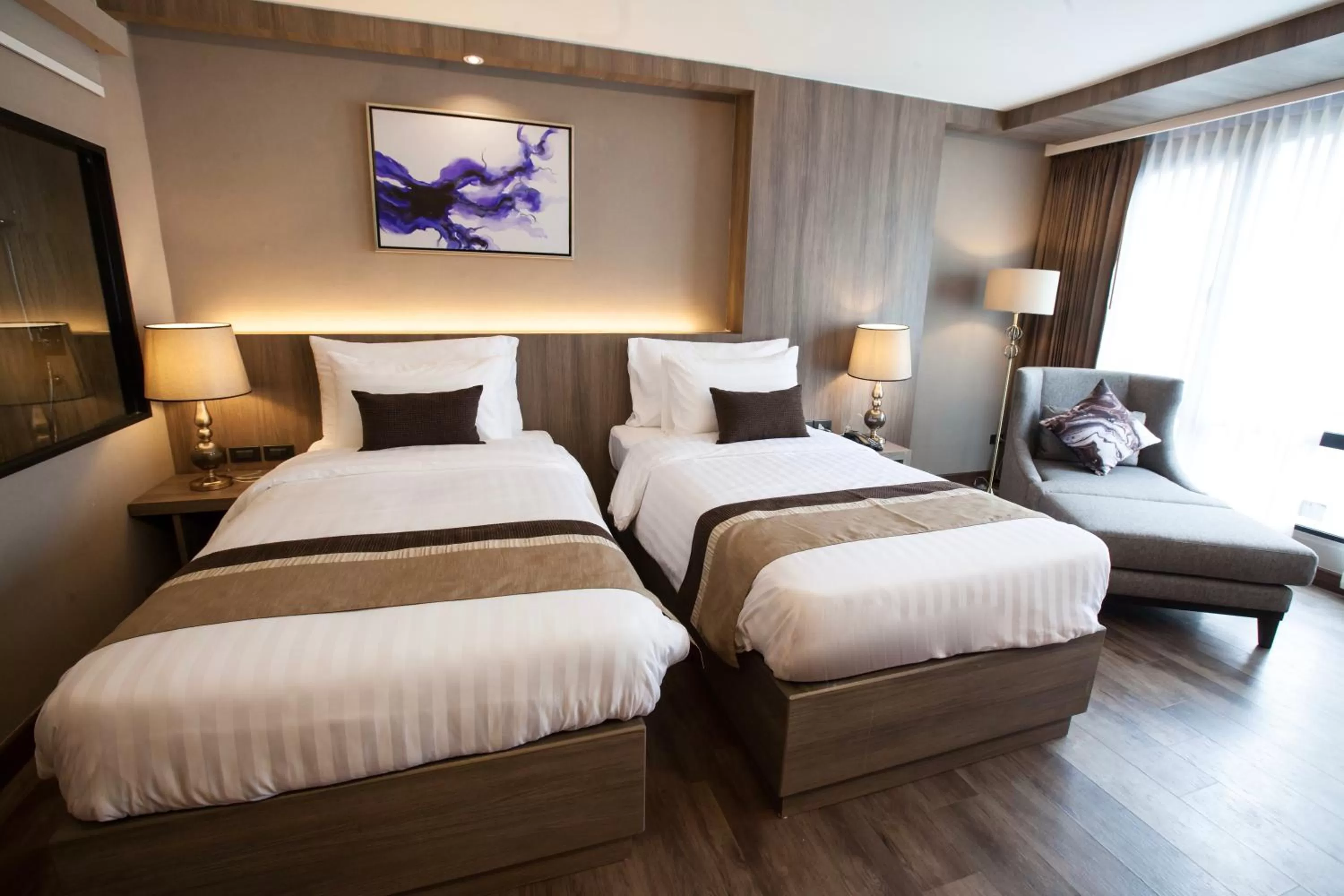 Bedroom, Bed in Arte Hotel - SHA Extra Plus