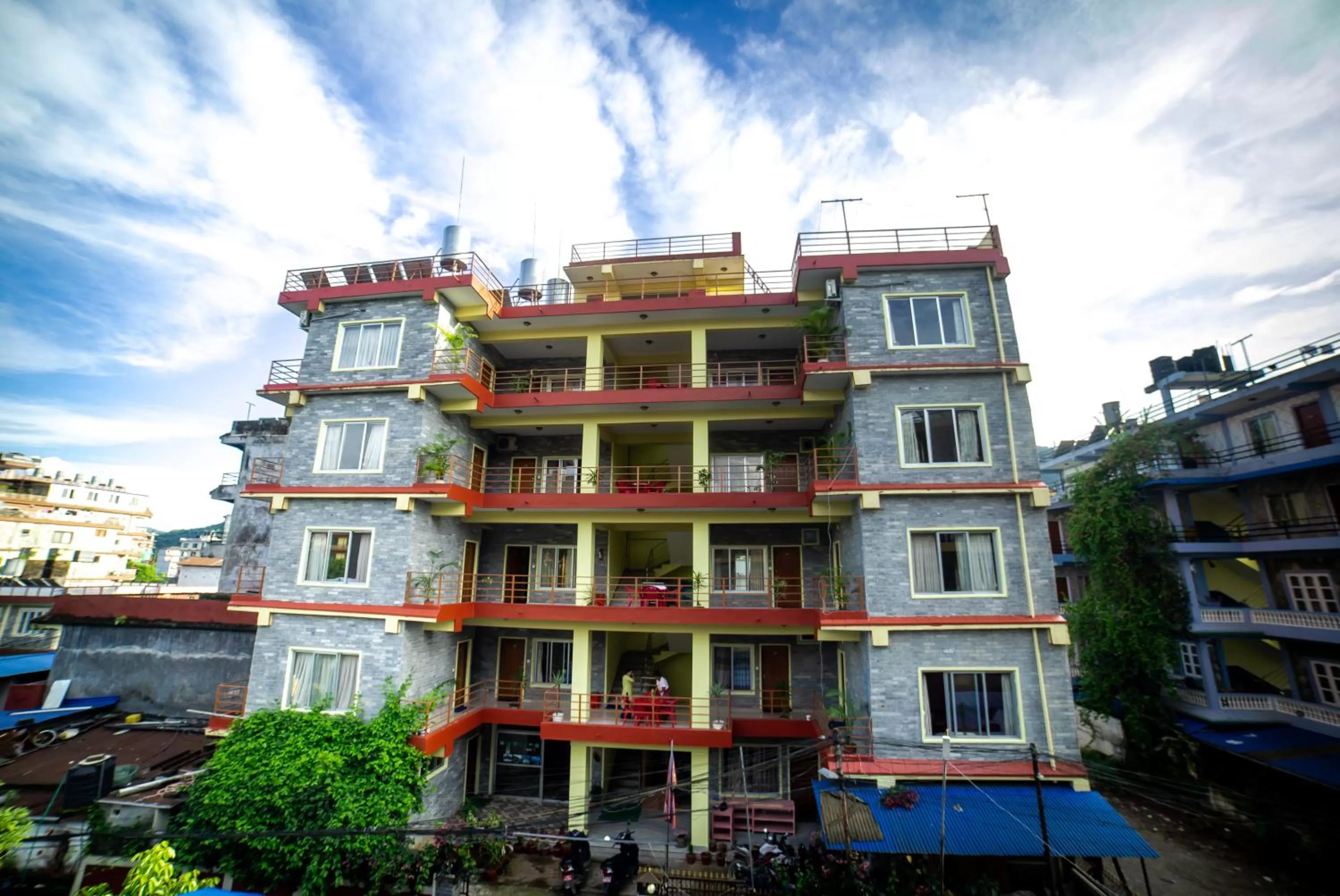 Garden view, Property Building in Hotel Peace Stupa