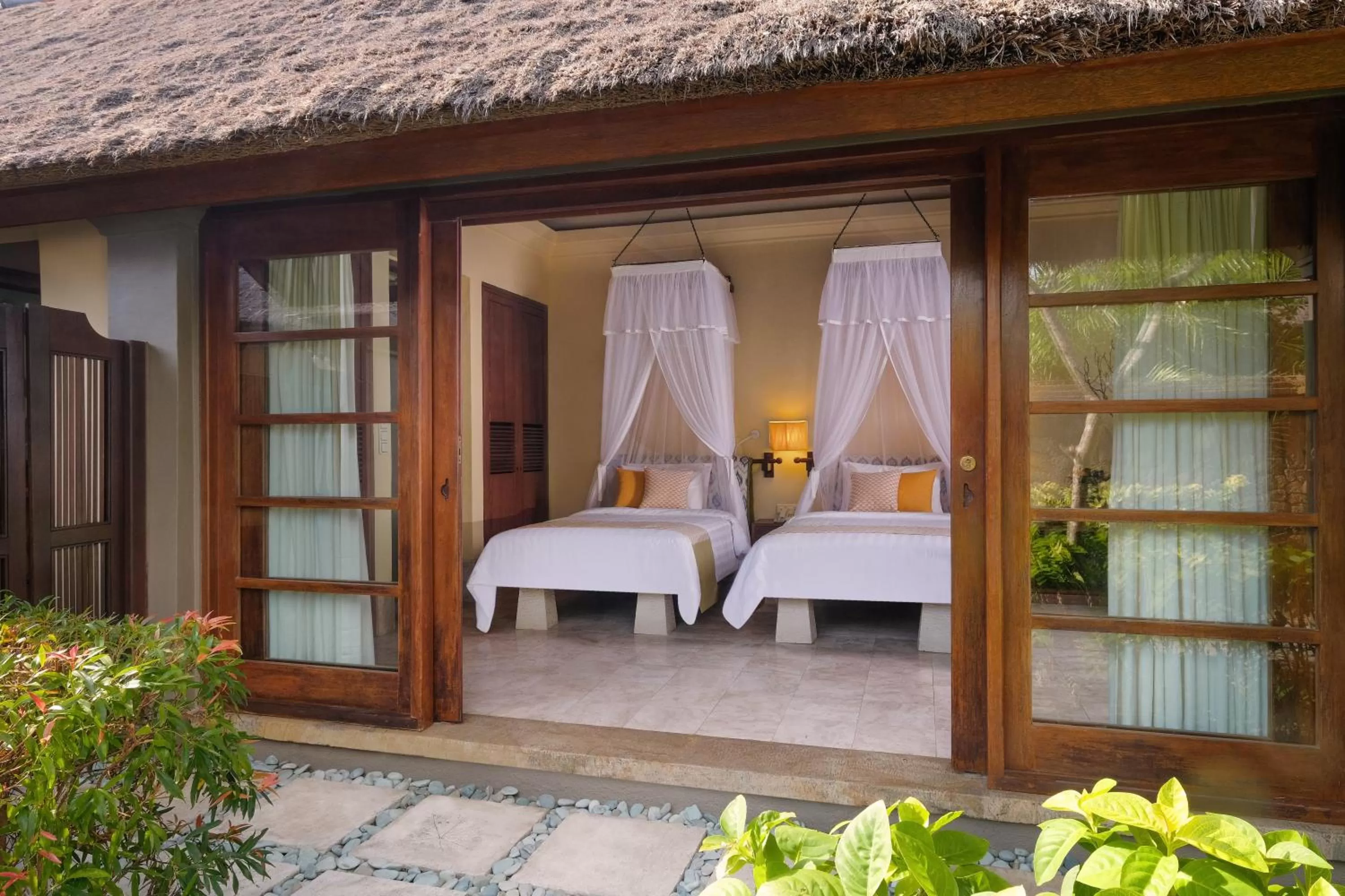 Bed in Mimpi Resort Menjangan