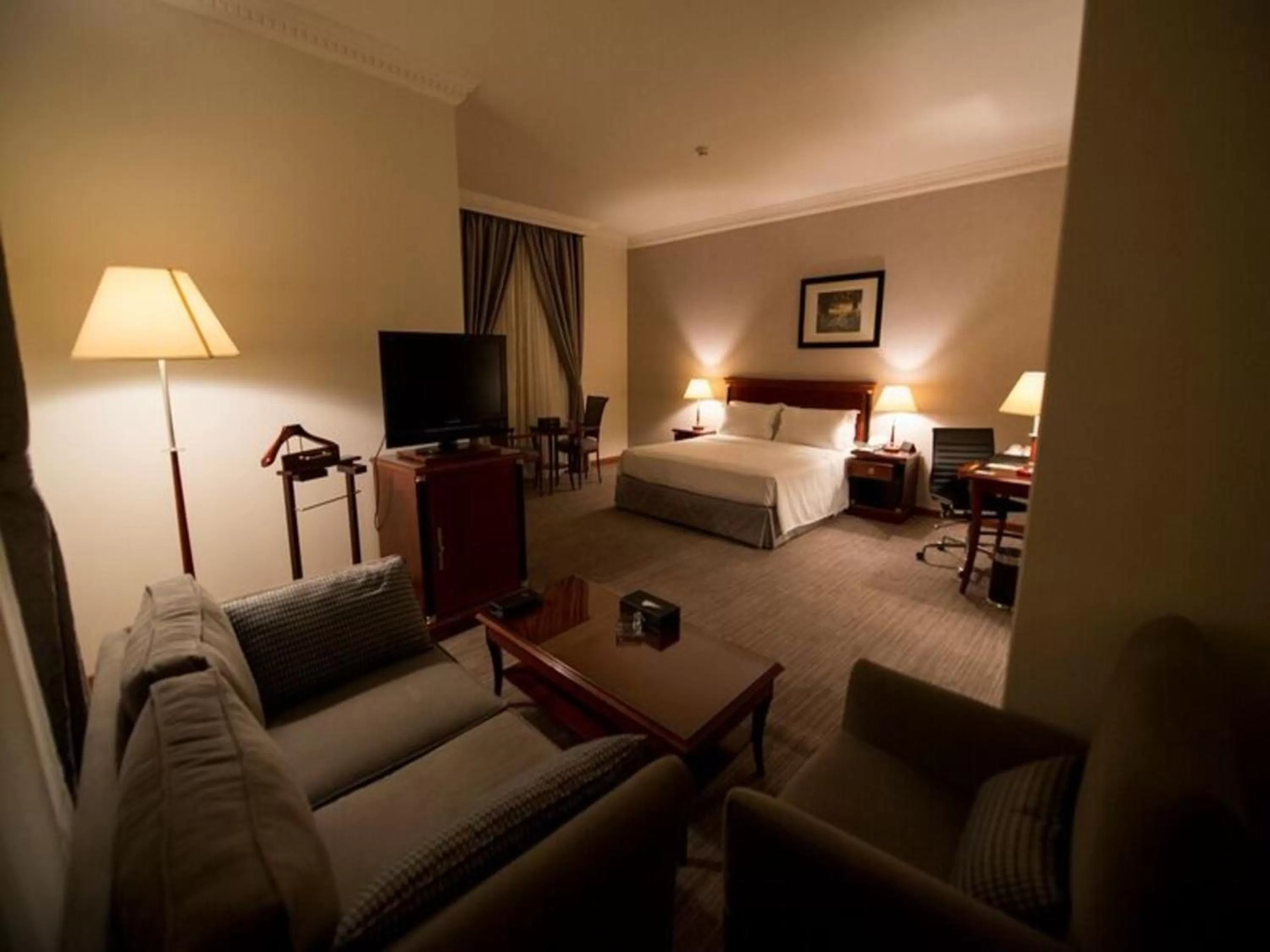 Seating area, Bed in Executives Hotel - Olaya