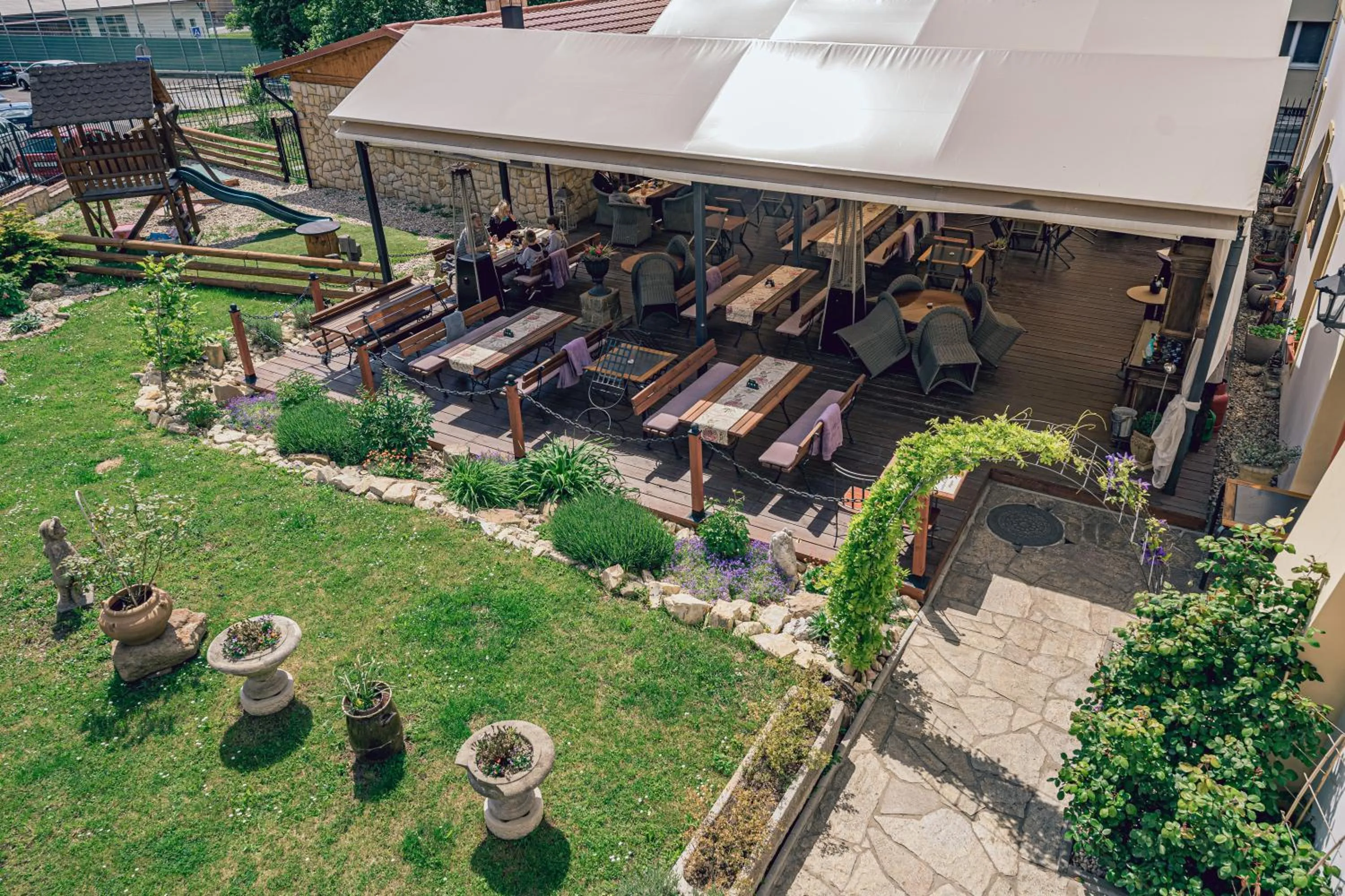 Garden view in Hotel Svatojánský Dvůr