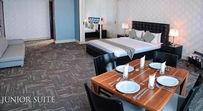 Bed in Grand Safir Hotel