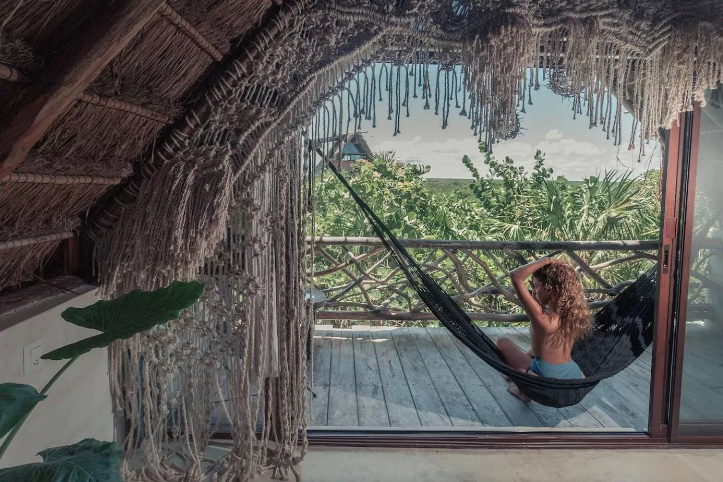 People in Hidden Treehouse Tulum Eco-Hotel