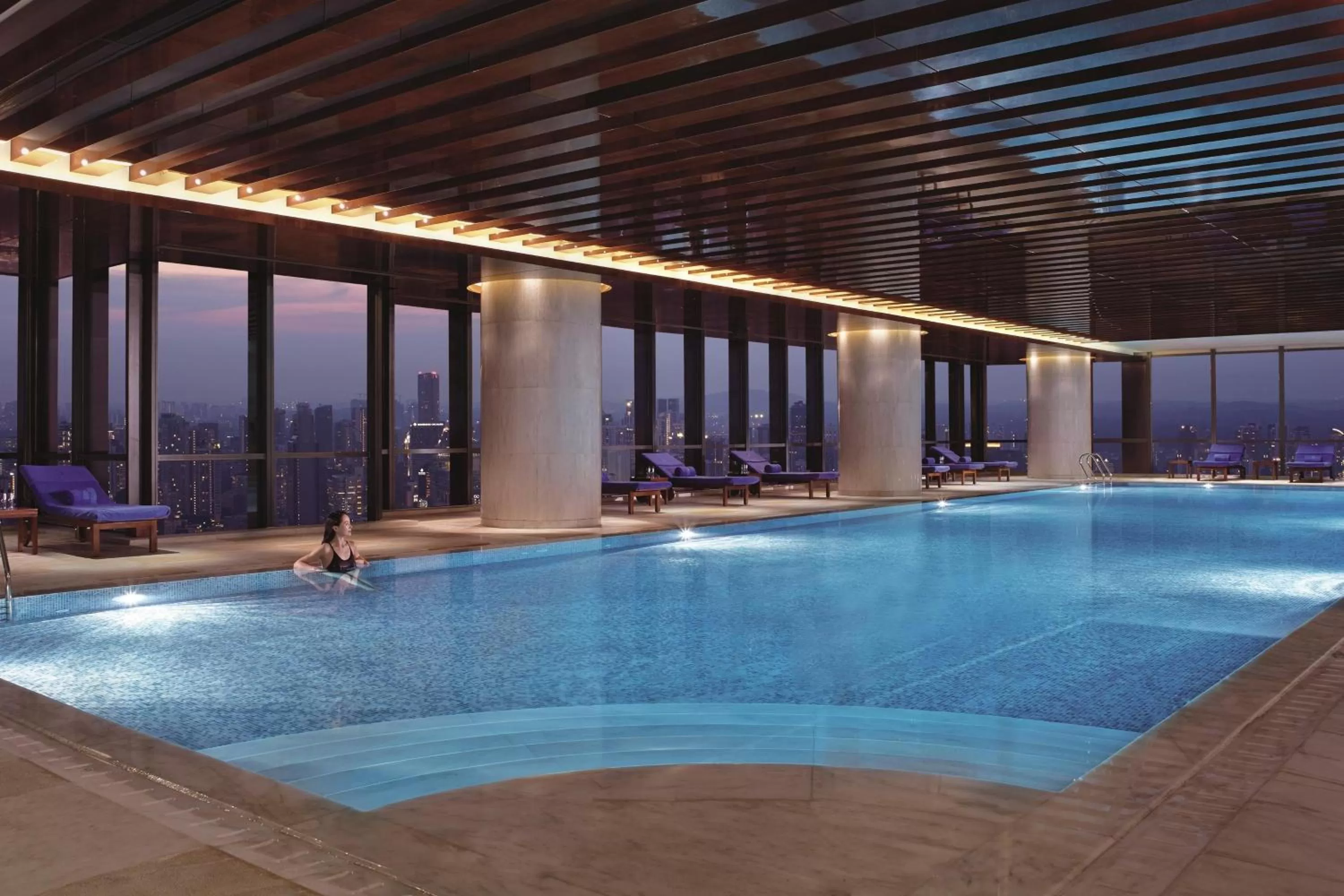 Swimming pool in The Ritz-Carlton, Chengdu