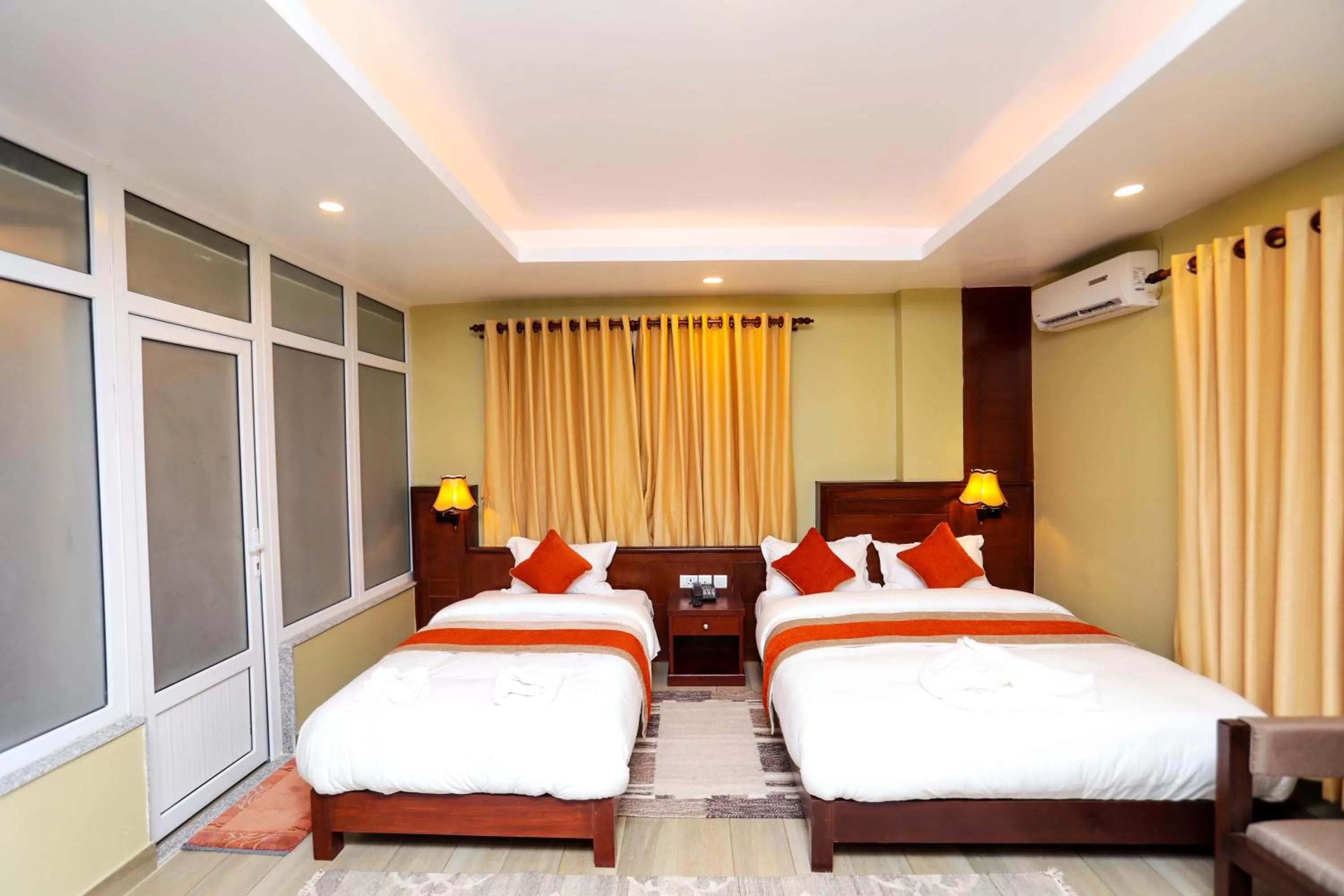 Decorative detail, Bed in Hotel The Clock