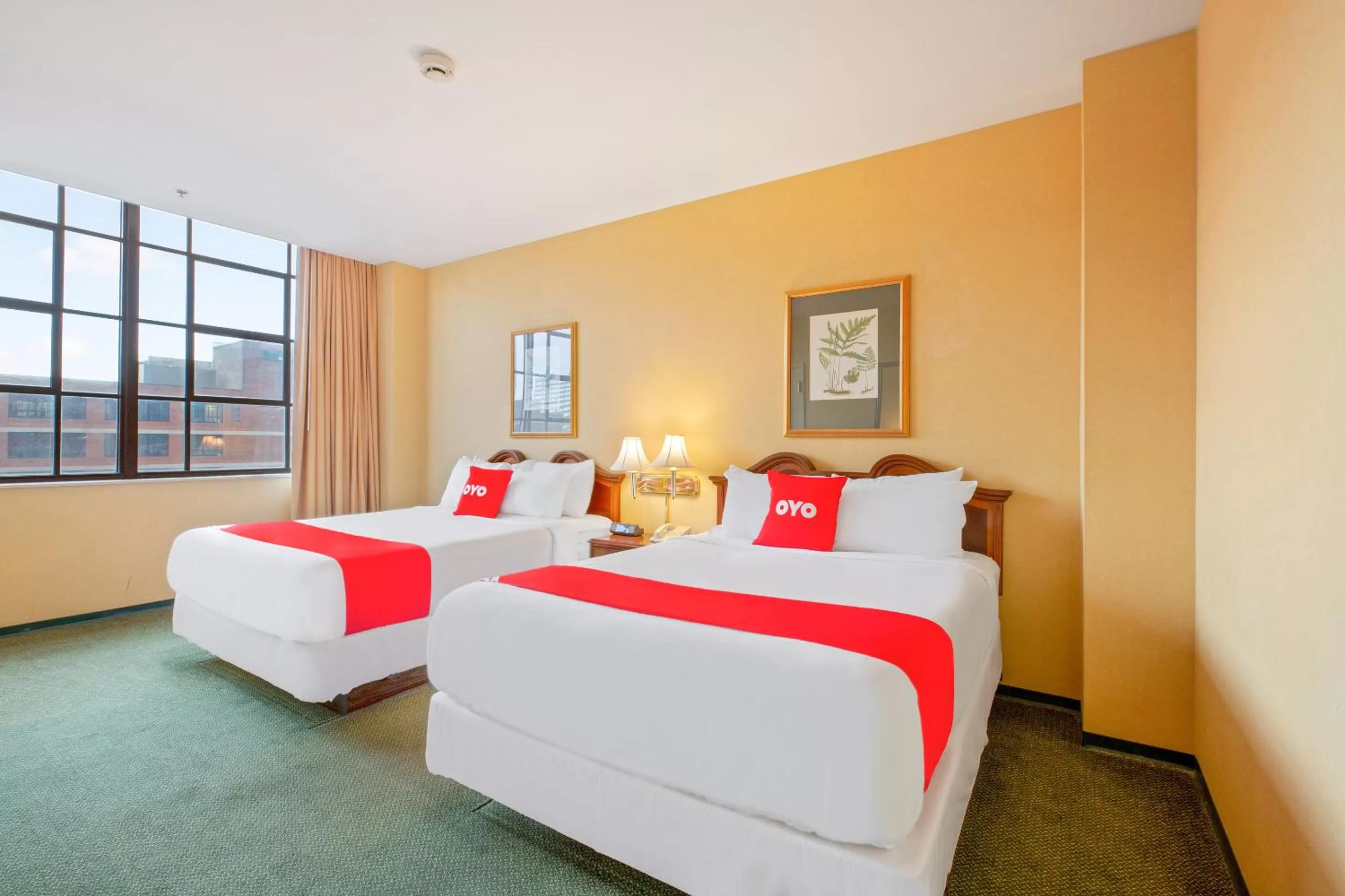 Bedroom in OYO Hotel St Louis Downtown City Center MO