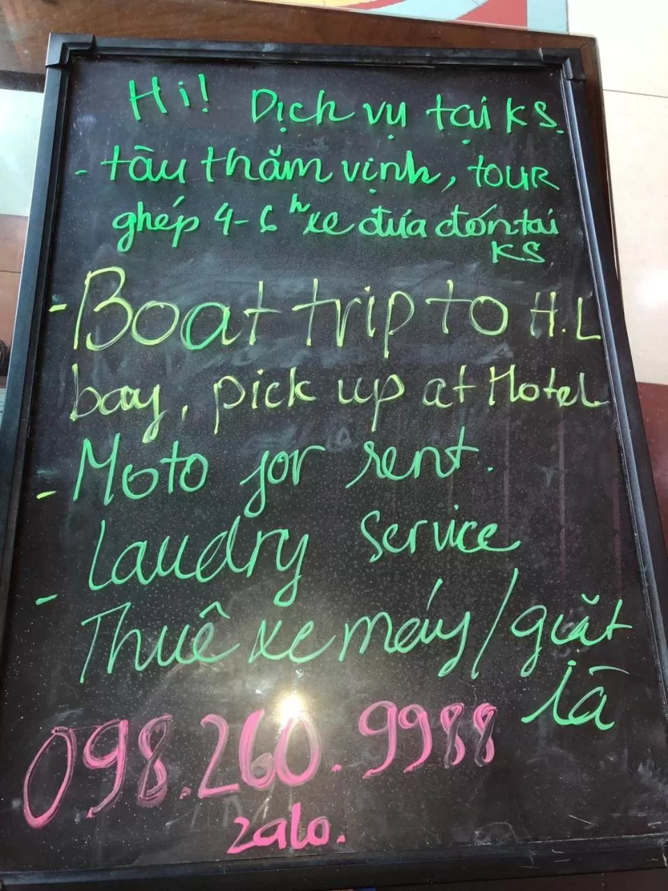 concierge in Viet Nhat Halong Hotel - Bai Chay