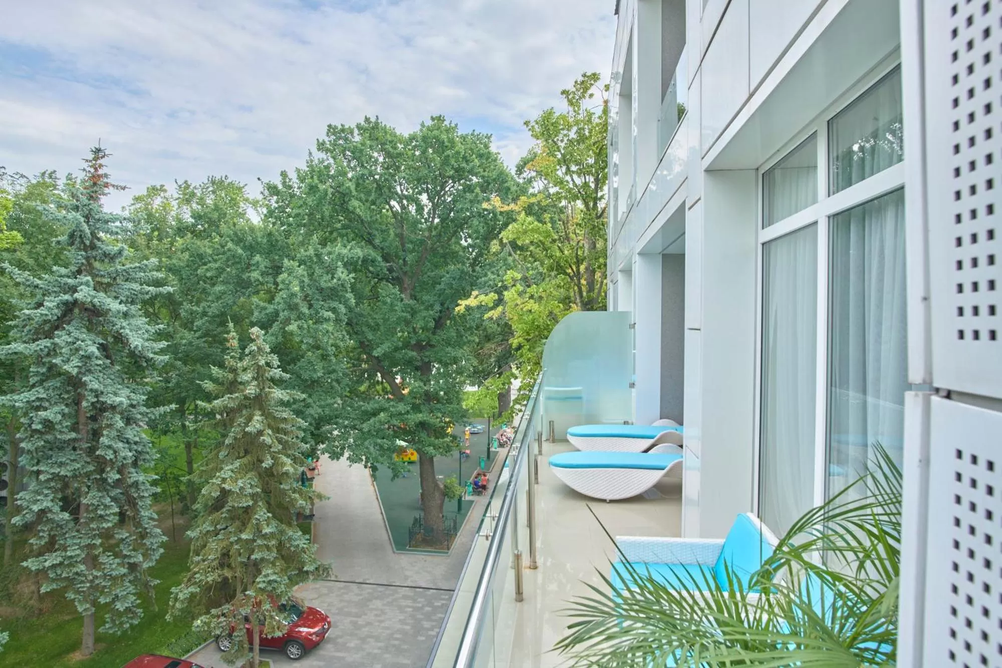 Balcony/Terrace in Hotel & Spa NEMO with dolphins