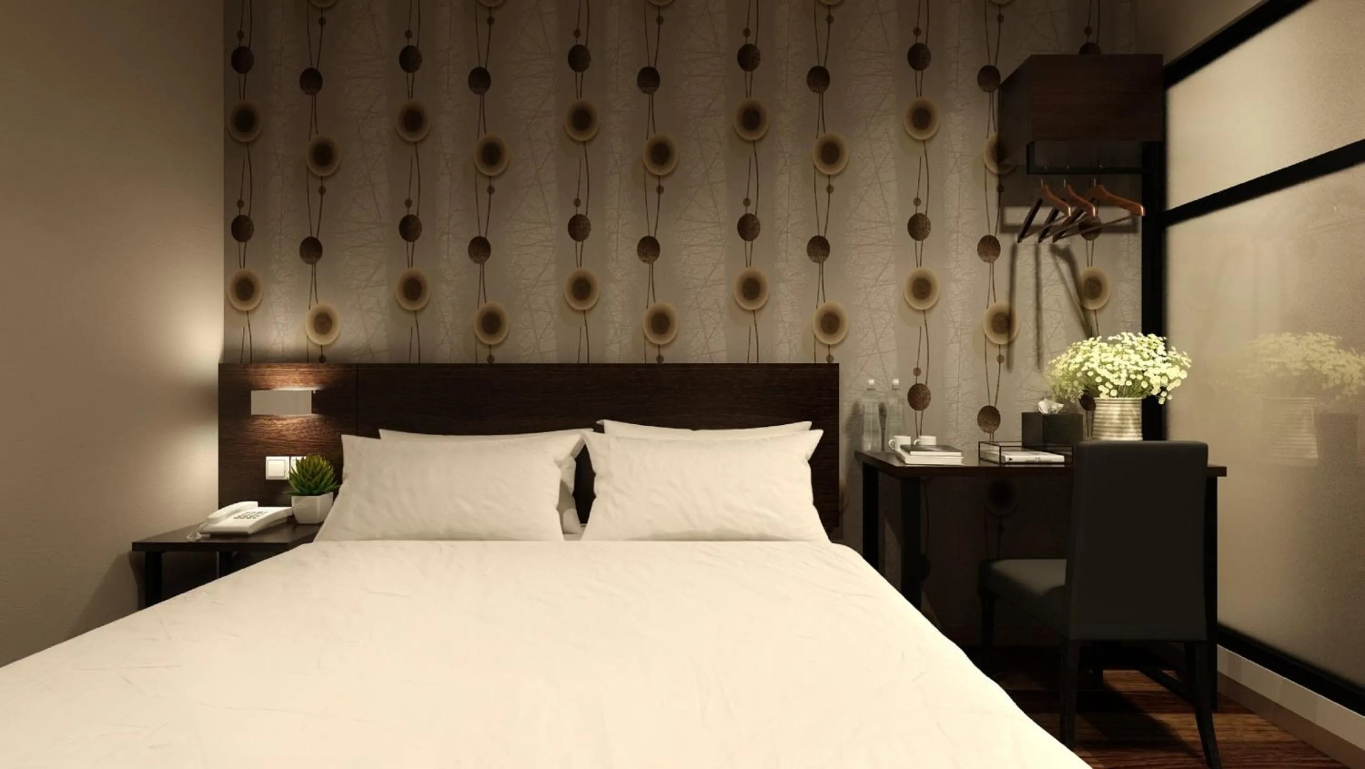 Bedroom, Bed in The Square Hotel