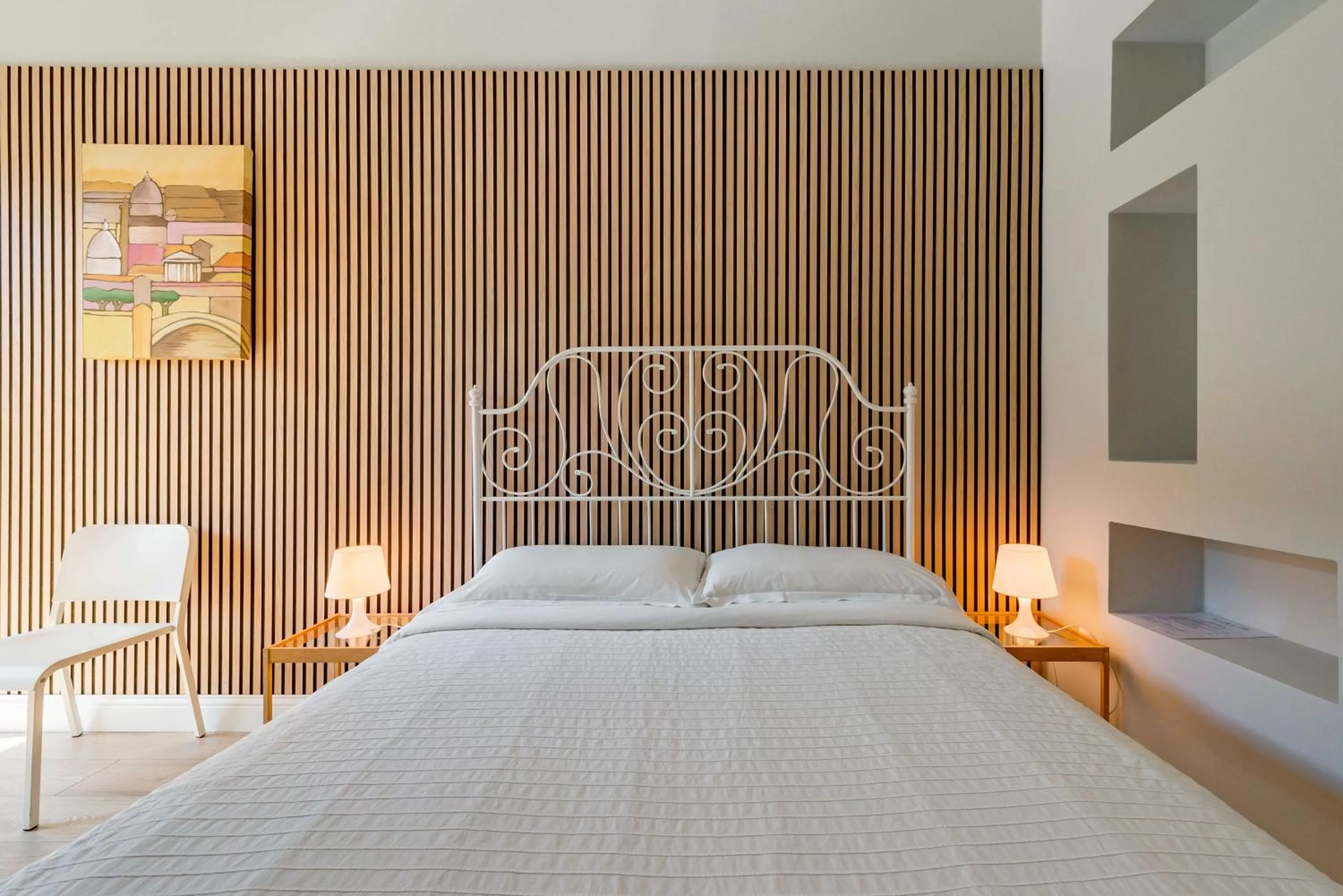 Bed in Un Attimo A Roma B&B