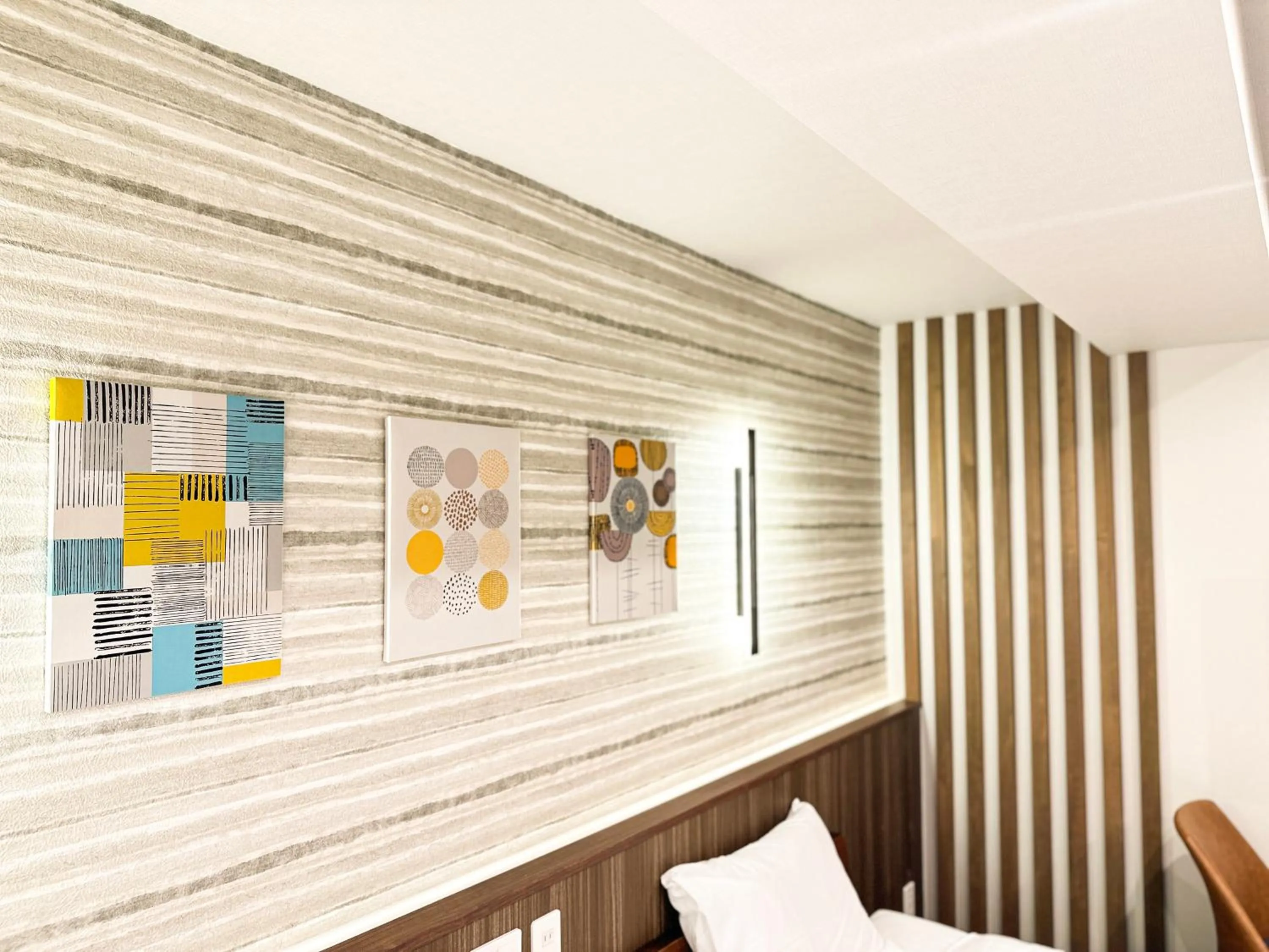 Decorative detail, Bed in Osaka Ebisu Hotel