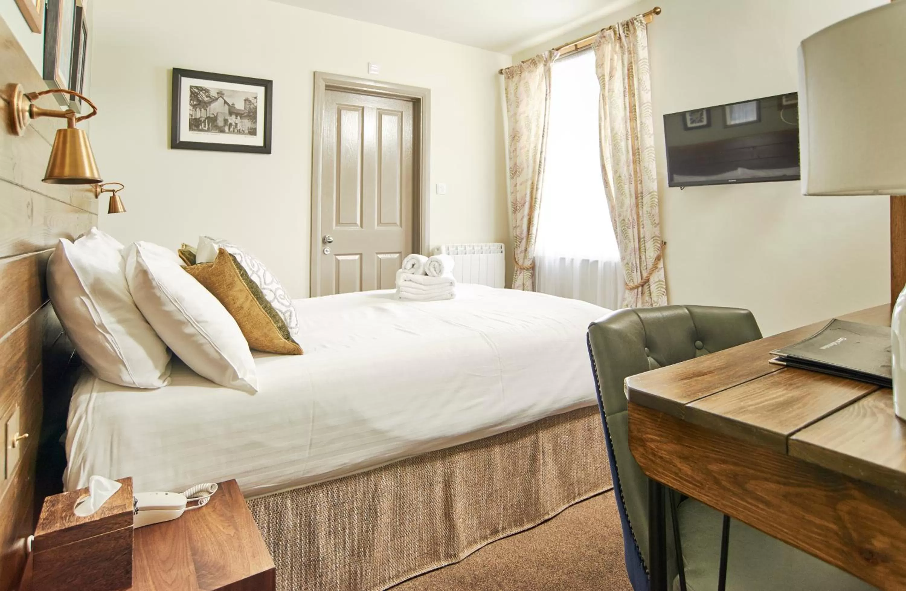 Bed in The Angel Inn Hotel