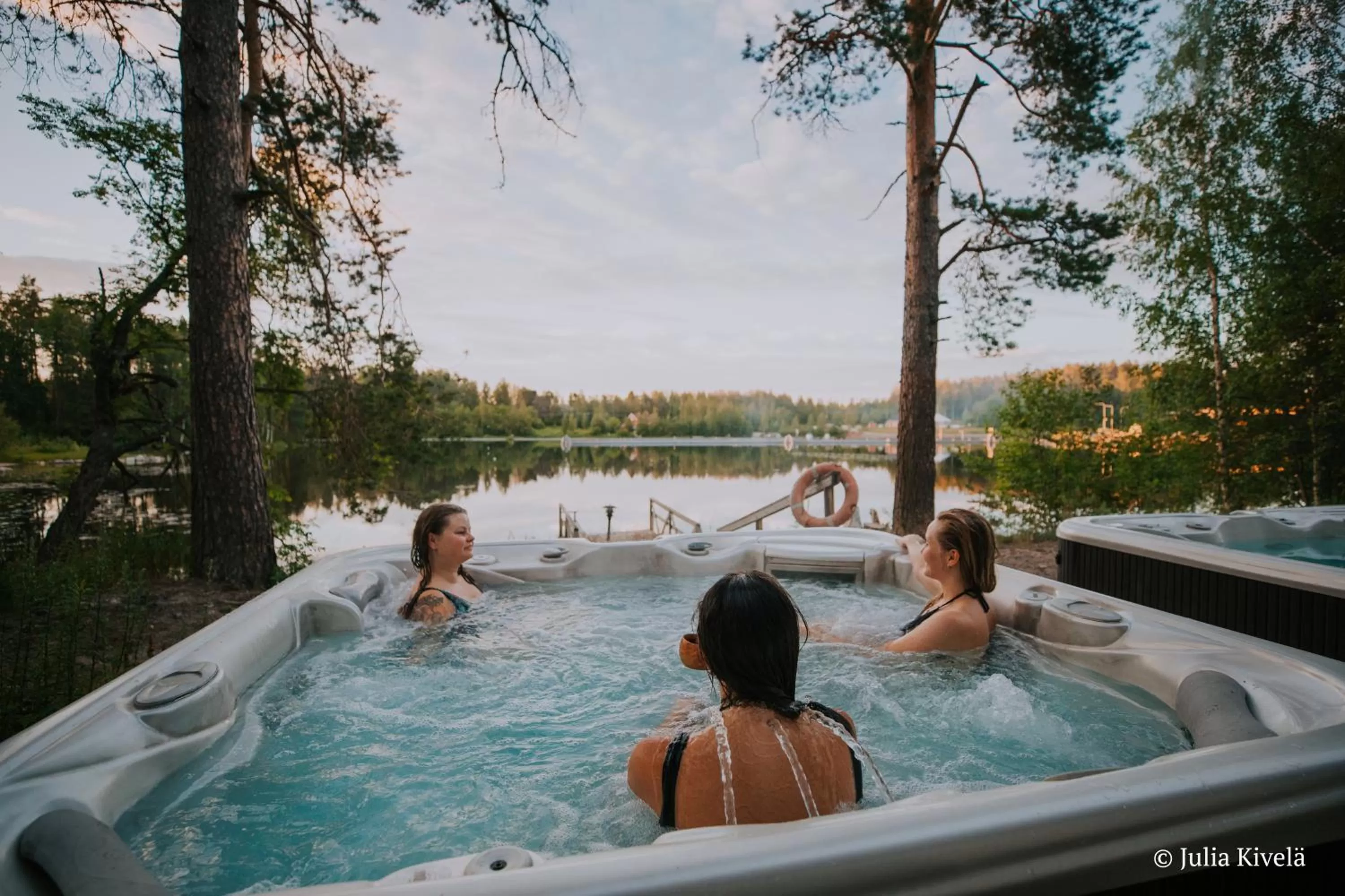 Hot Tub, Guests in Varjola Holiday Center