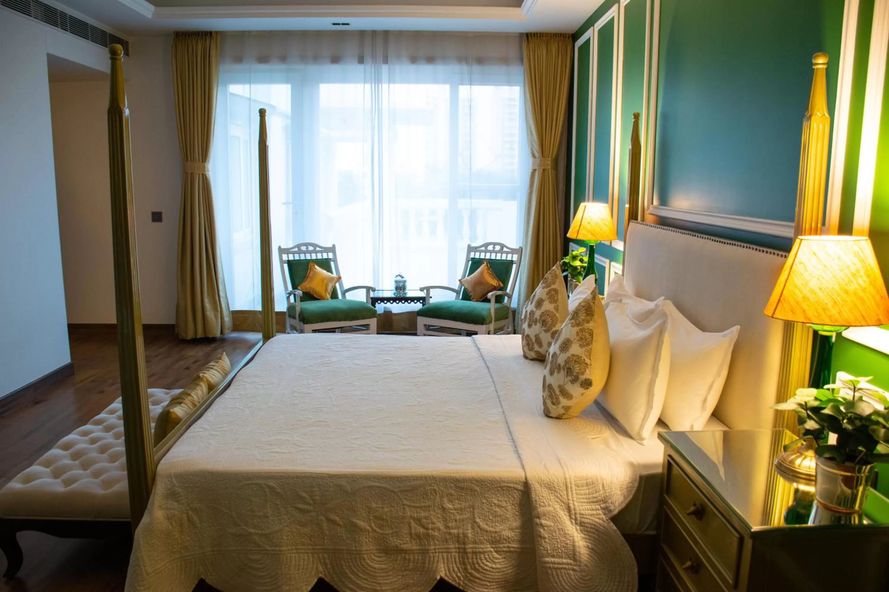 Photo of the whole room, Bed in Dileep Kothi - A Royal Boutique Luxury Suites in Jaipur