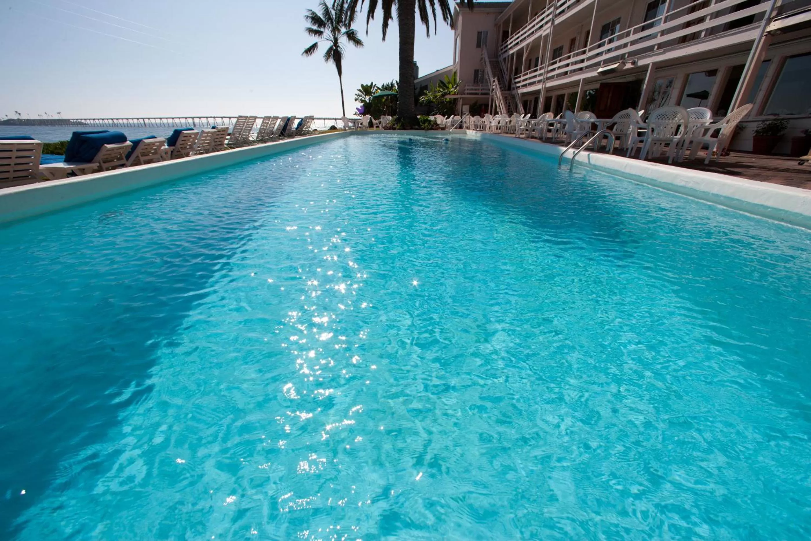 Garden view in Cliff House Inn