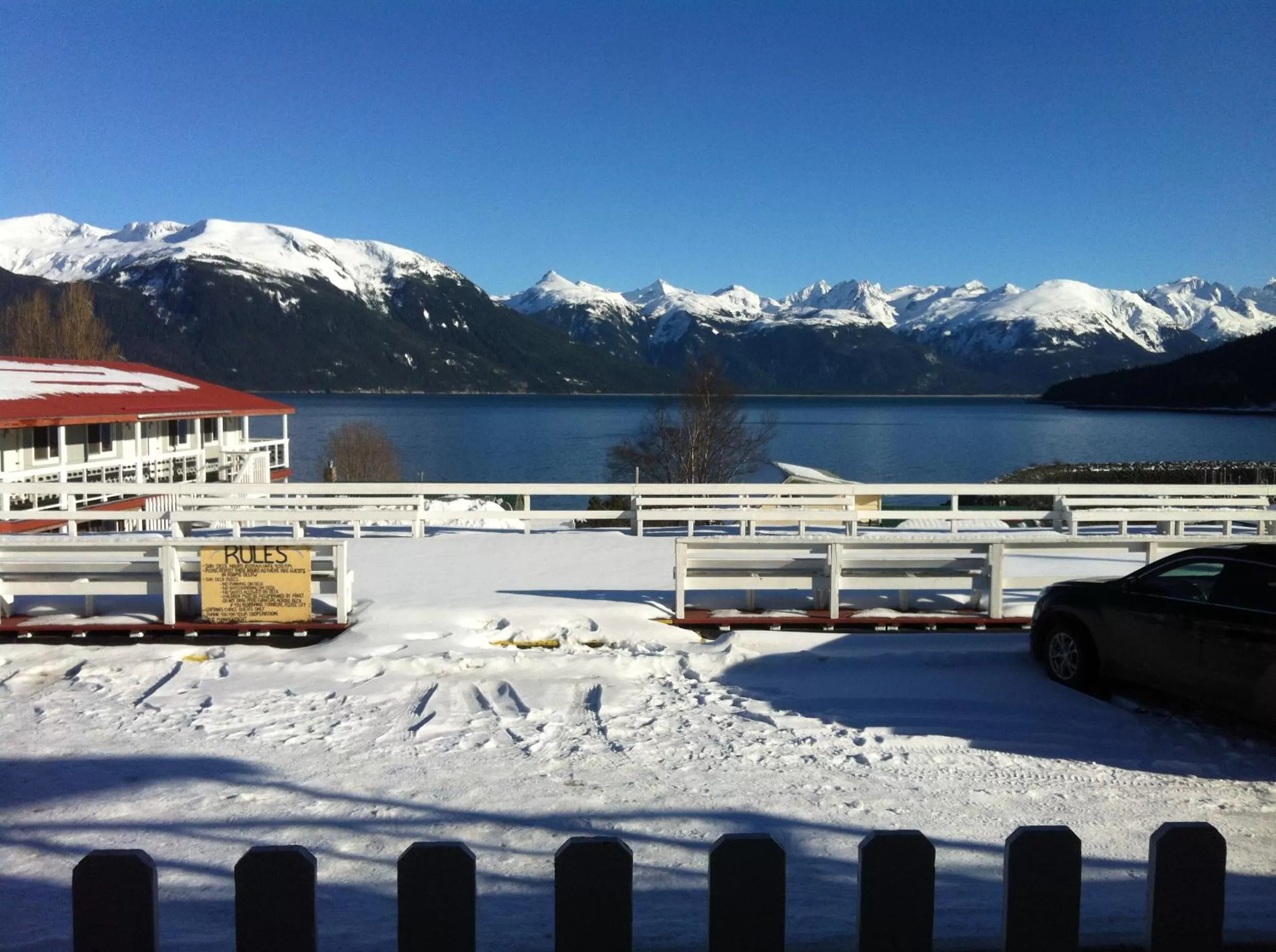 Winter in Captain's Choice Motel