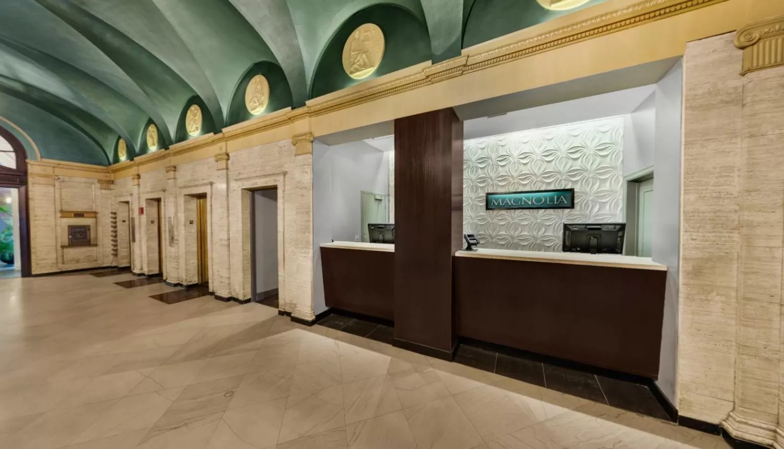 Lobby or reception in Magnolia Hotel Omaha