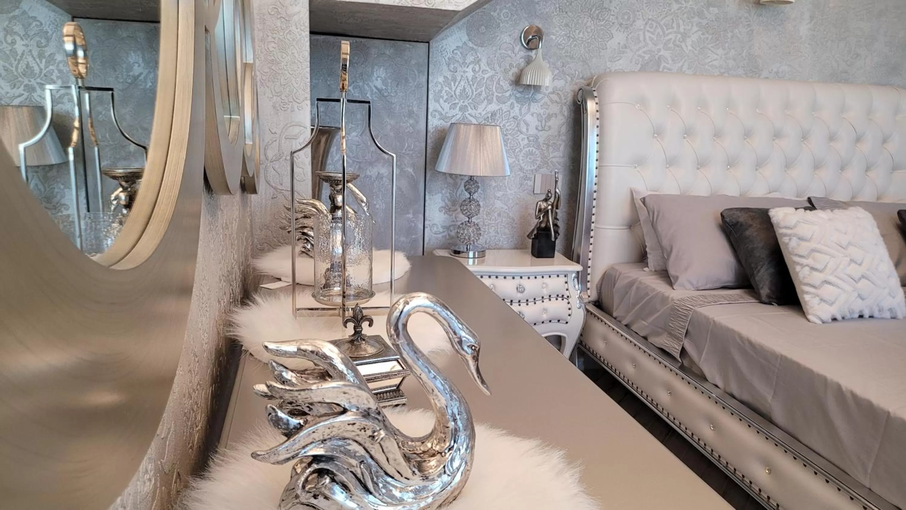 Bed in Terrace Suites Iasi