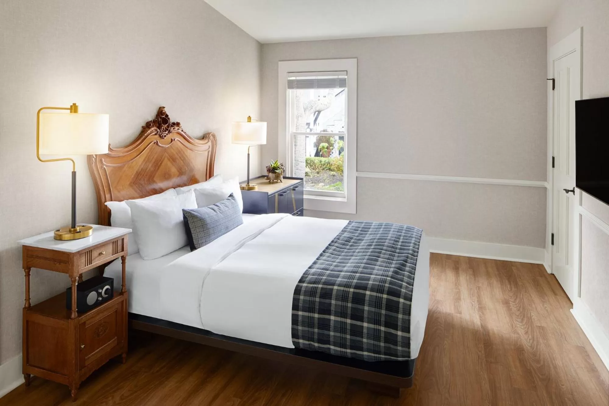 Bed in Gosby House Inn, A Four Sisters Inn