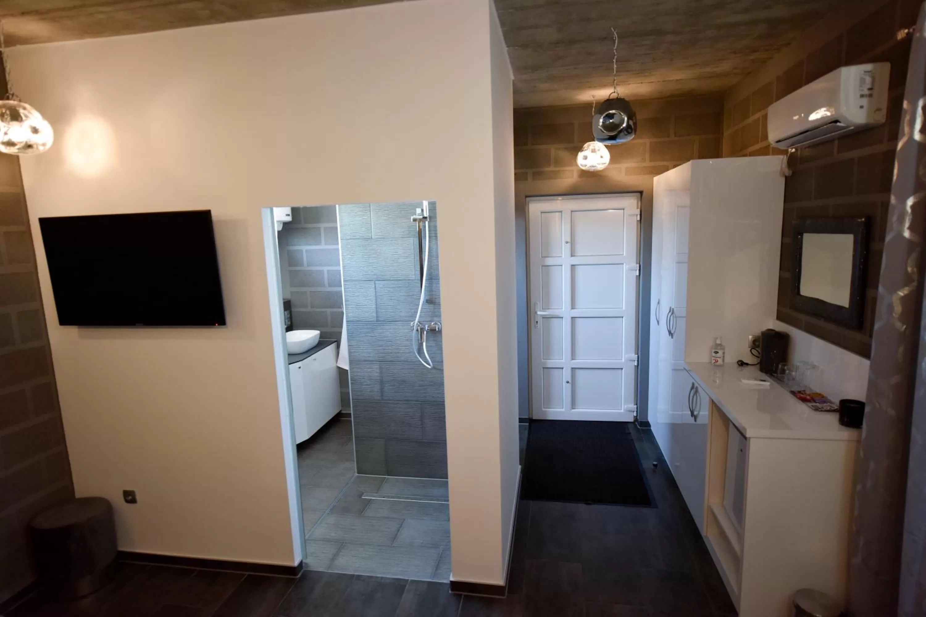 Shower, Bathroom in Apartmani i Bungalovi TROJKA