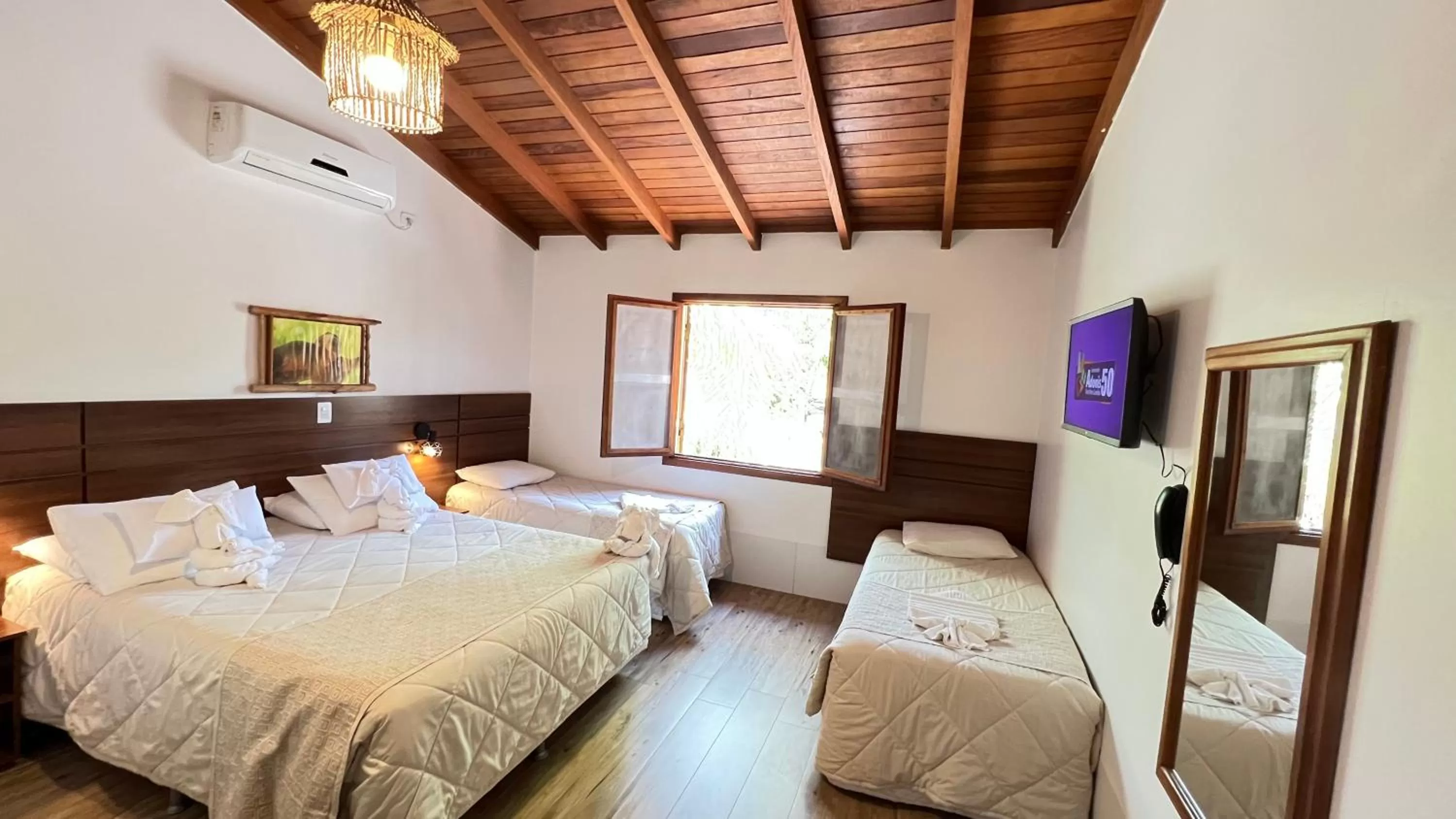 Bed in Hotel Cabanas