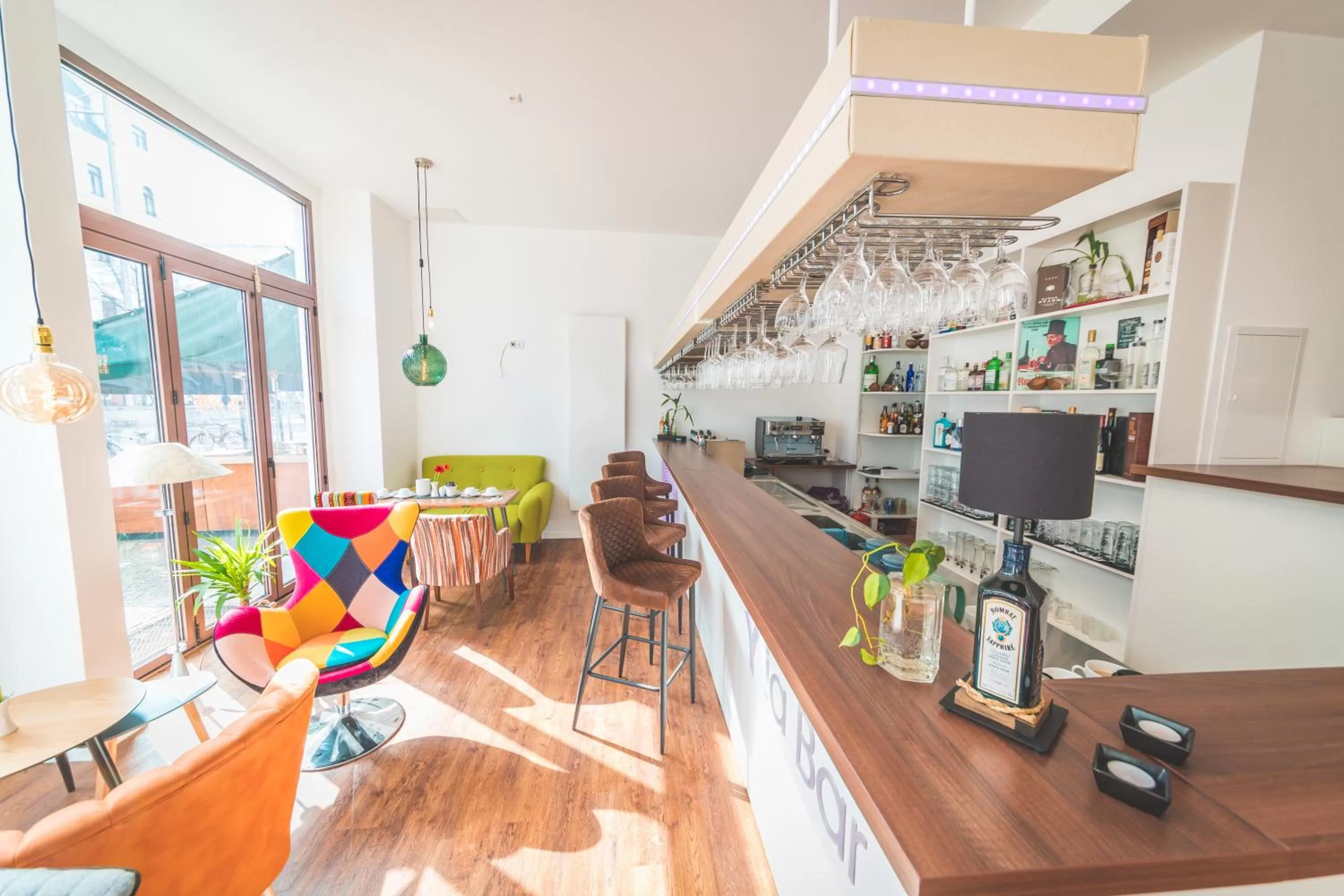 Lounge or bar in Hotel via City Leipzig Mitte