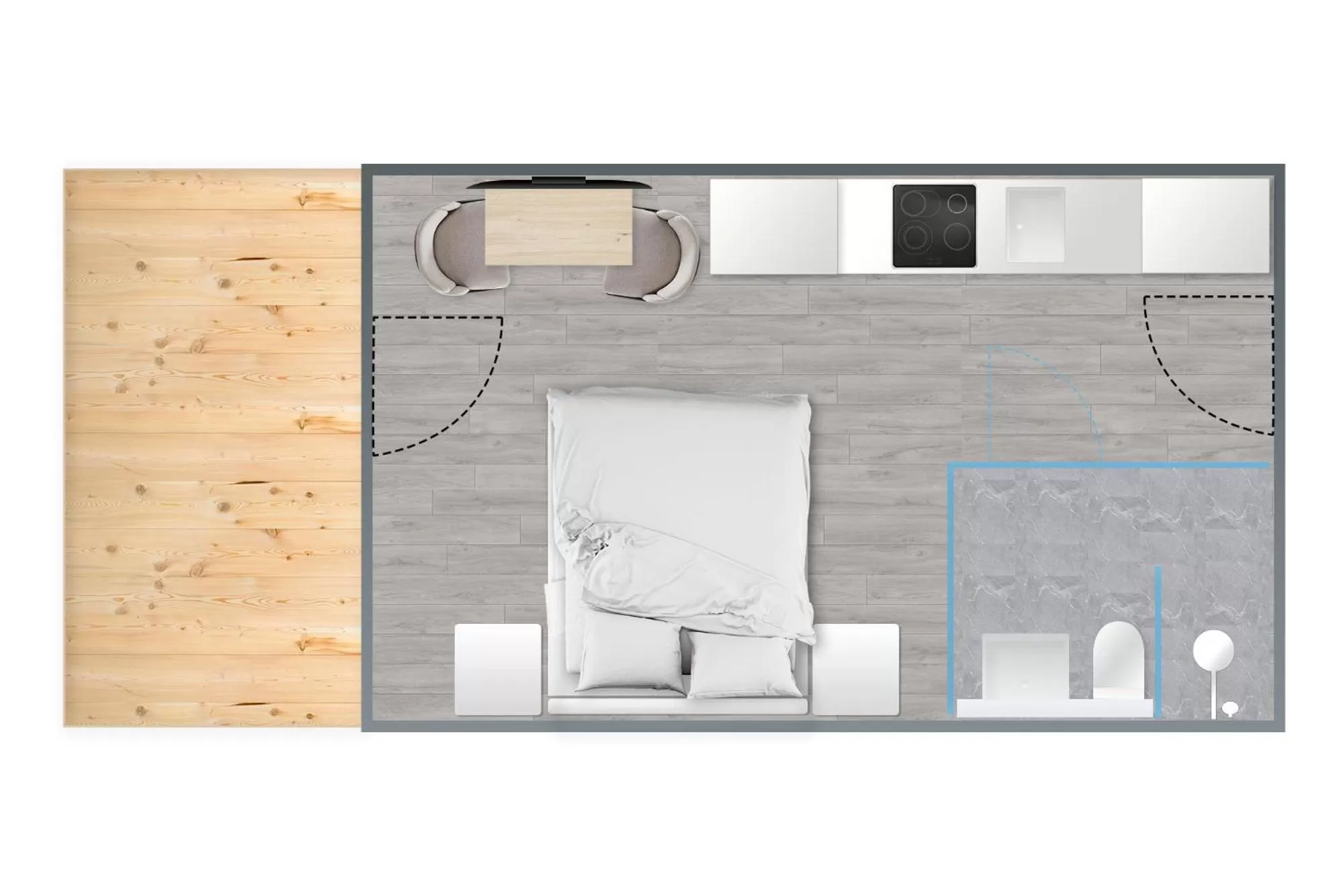 Photo of the whole room in Max Studios