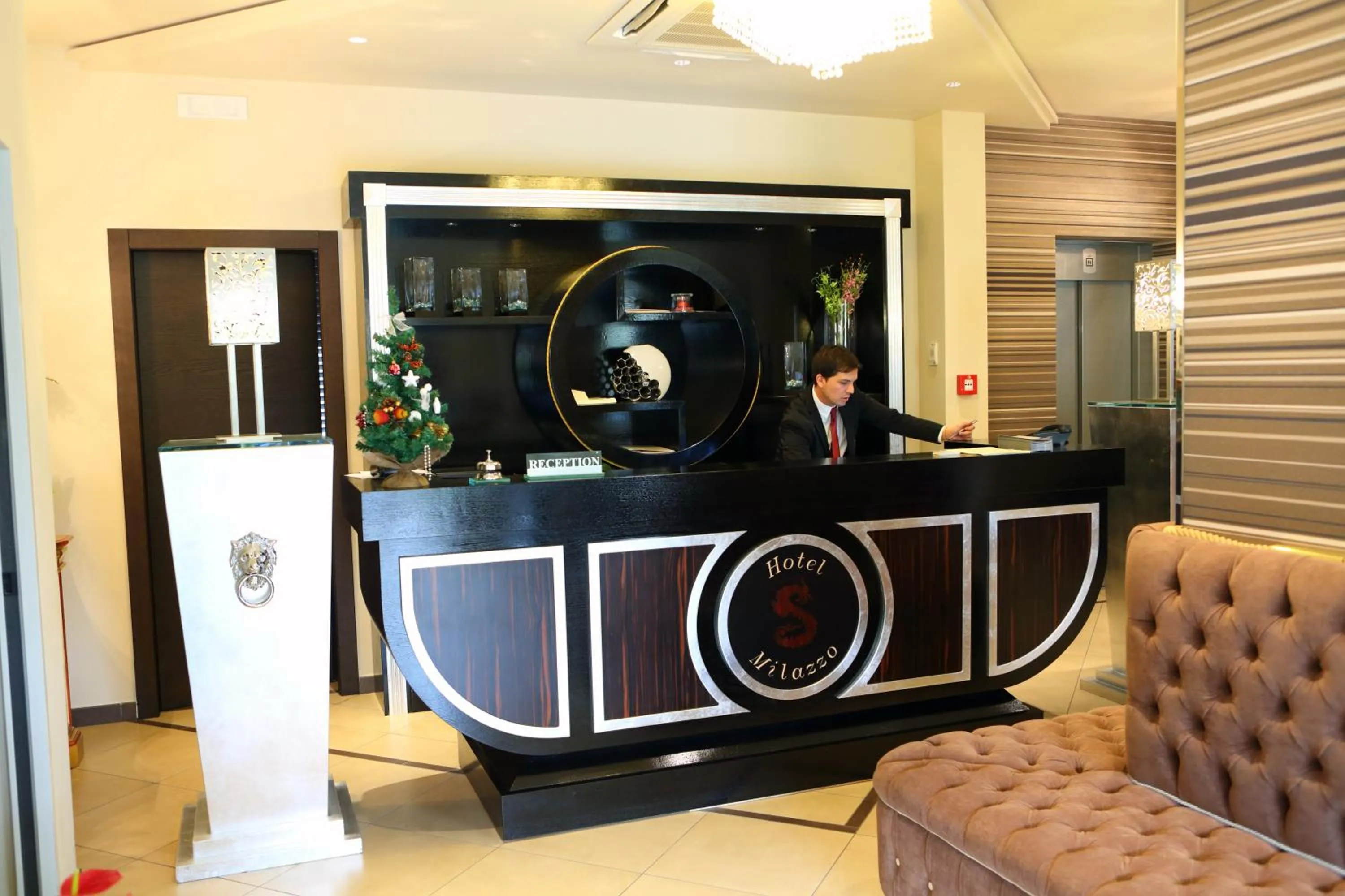 Lobby or reception in Hotel Milazzo