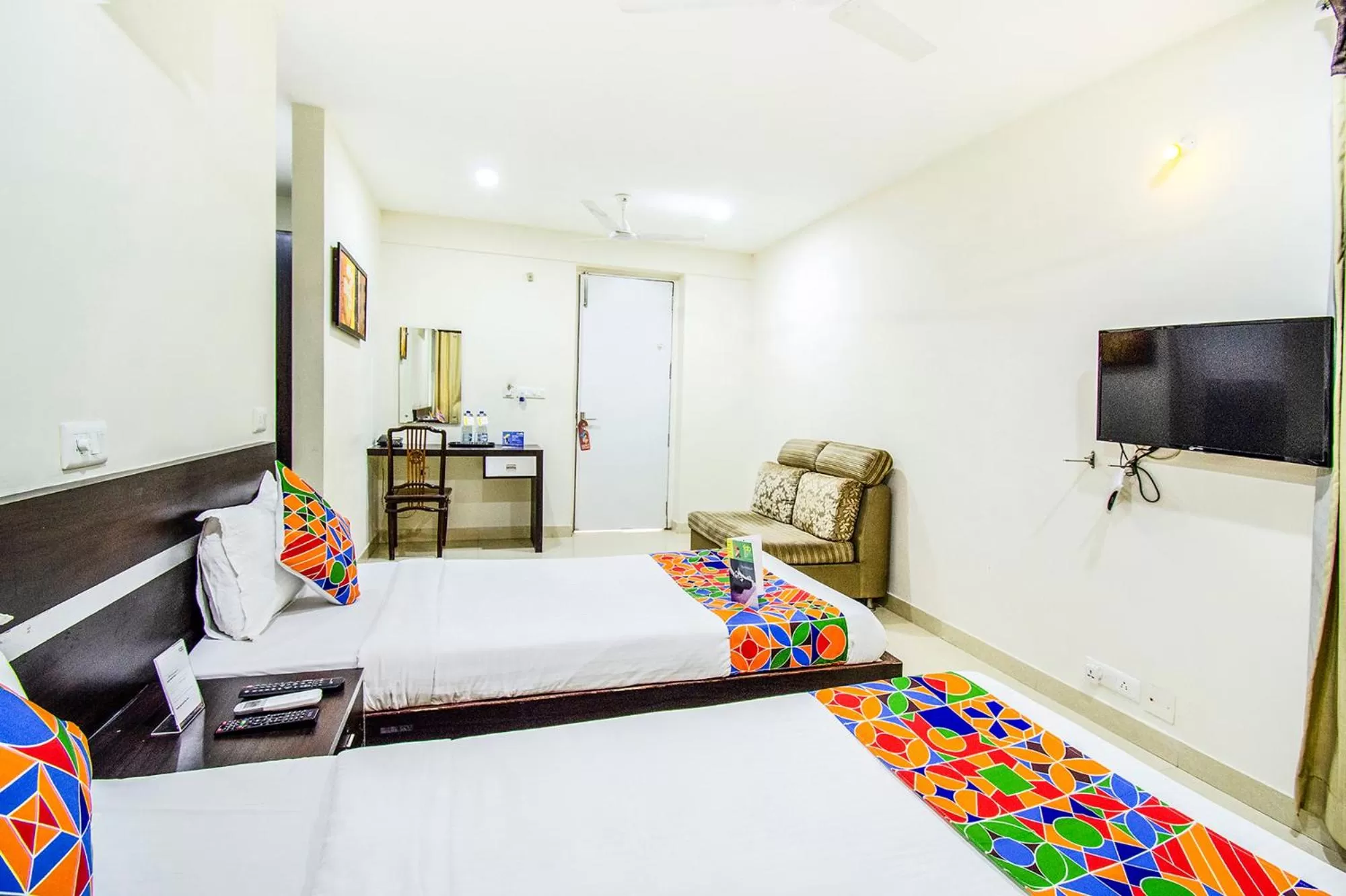 Bed in FabHotel Pride Inn - Nr TCS Deccan Park, Hitech City