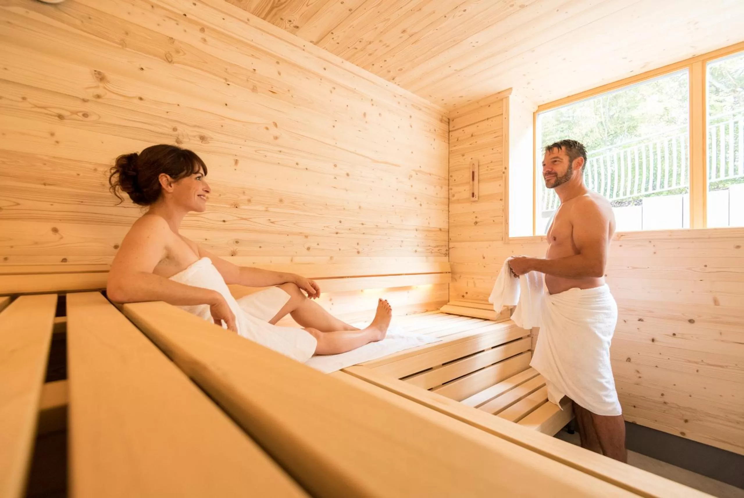 Sauna, Guests in Parkhotel Hachenburg