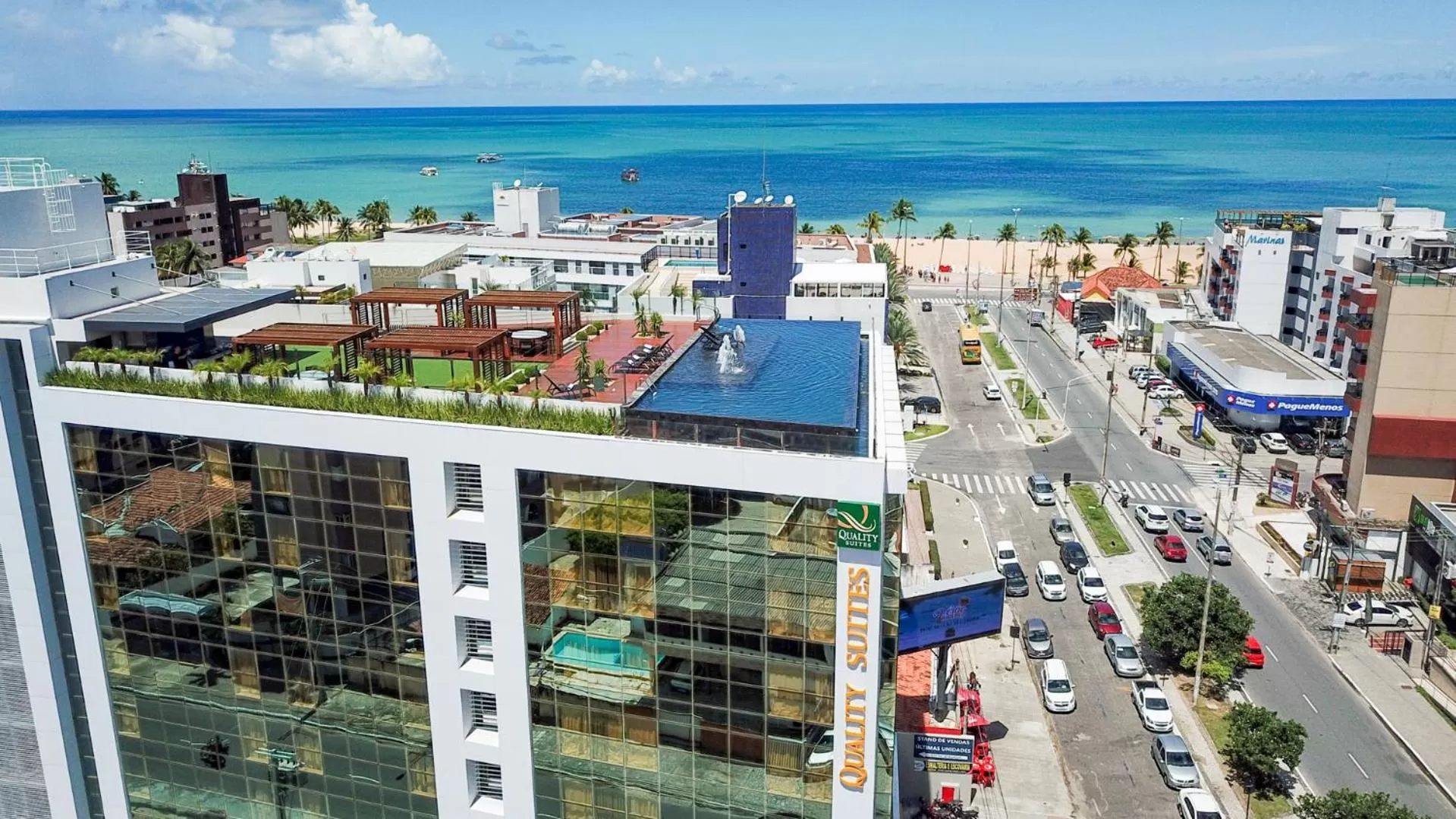 Bird's eye view in Quality Suítes João Pessoa