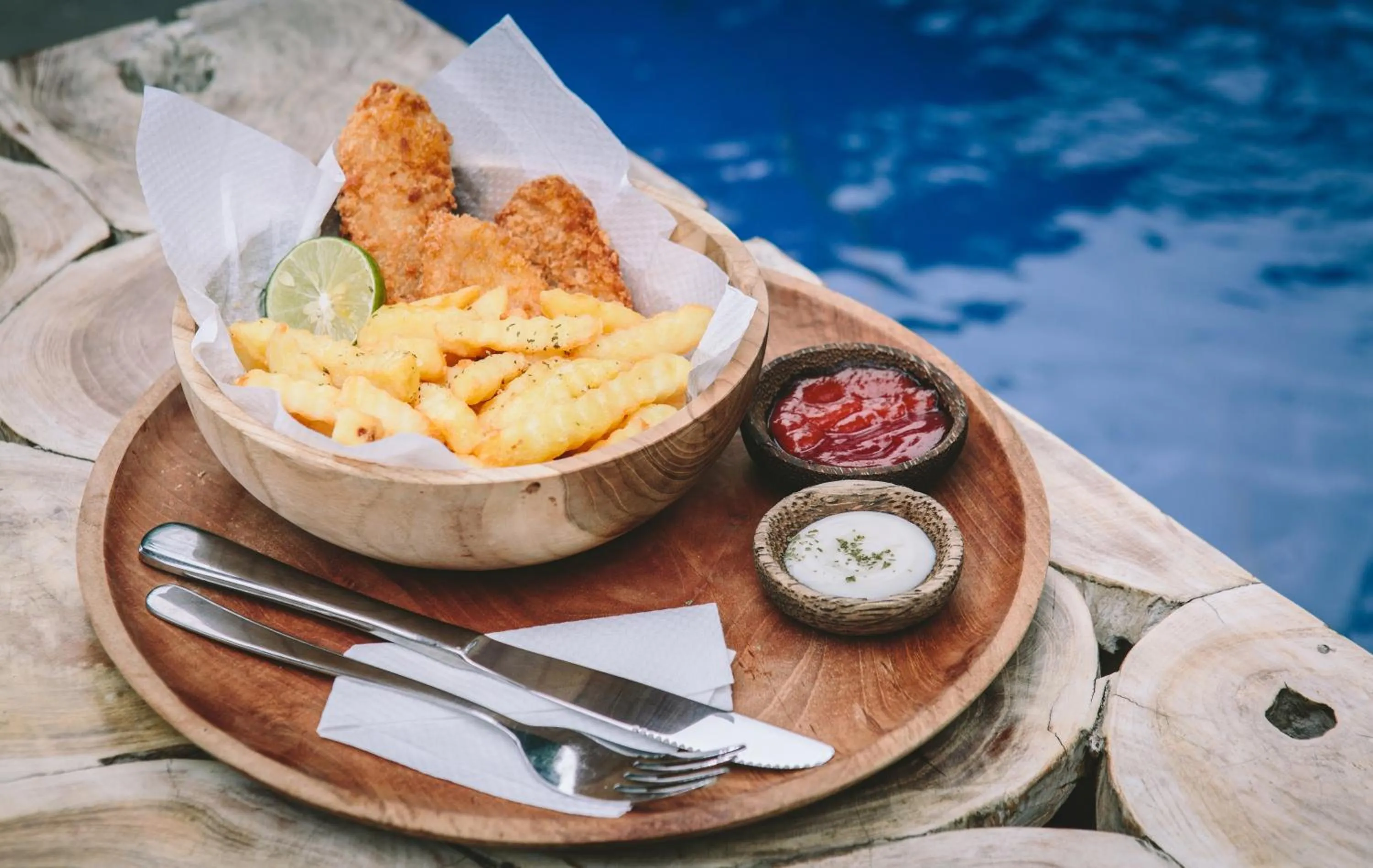 Food close-up in Lokal Bali Hostel