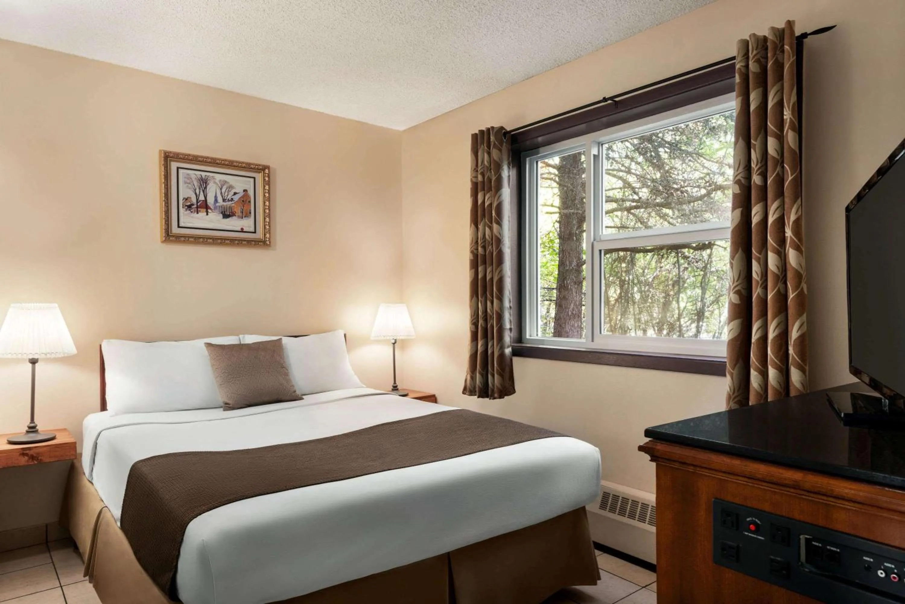 Photo of the whole room, Bed in Thriftlodge Edmonton