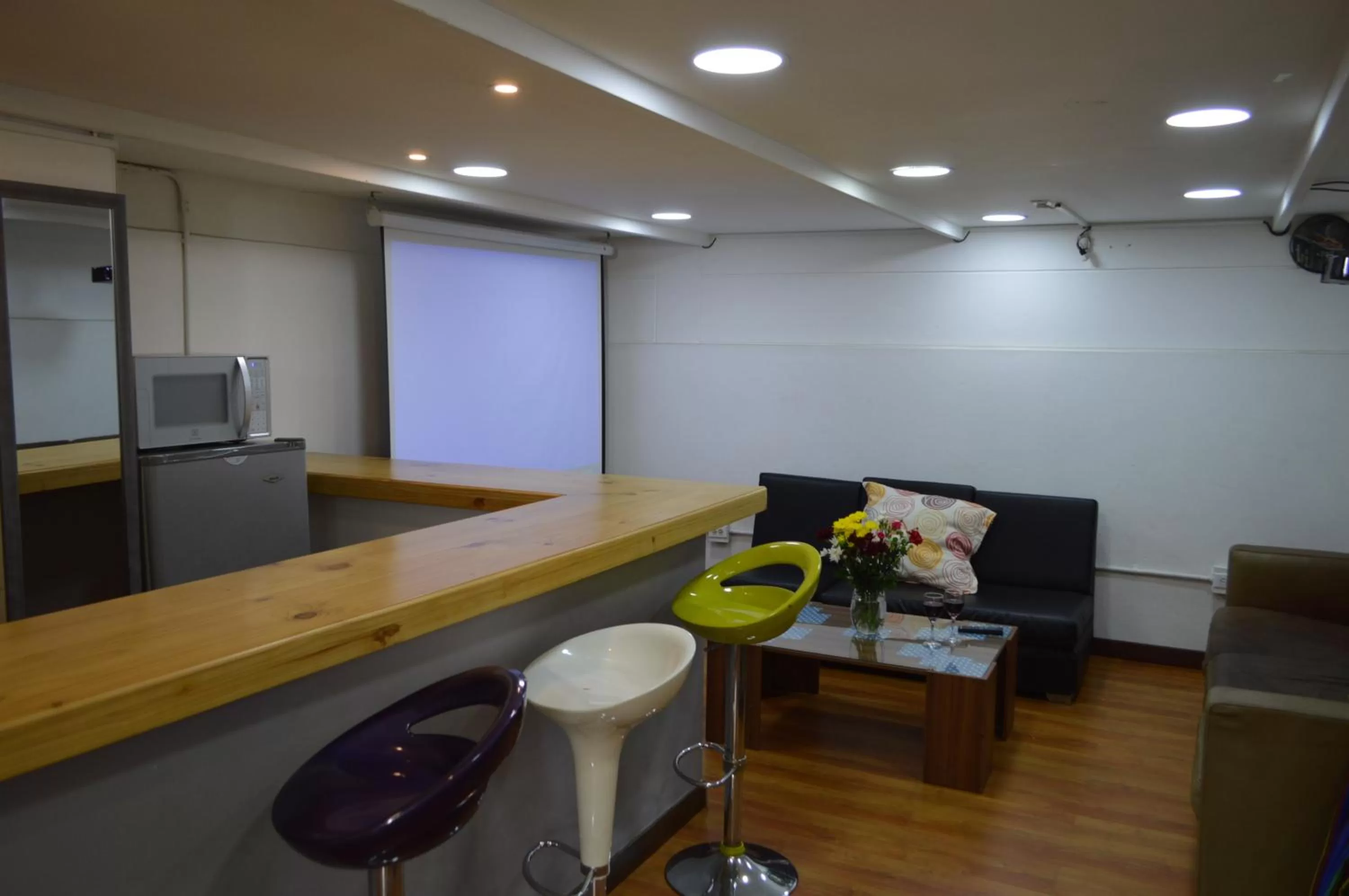 Living room in Poblado Guest House