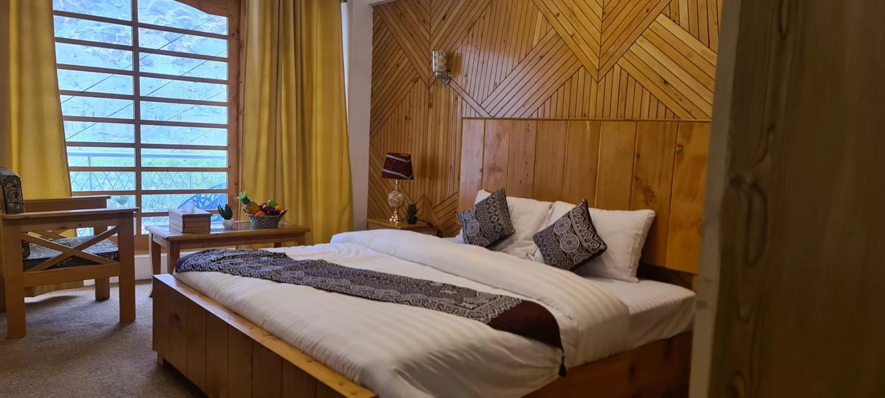 Photo of the whole room in Indus Lodges Gilgit