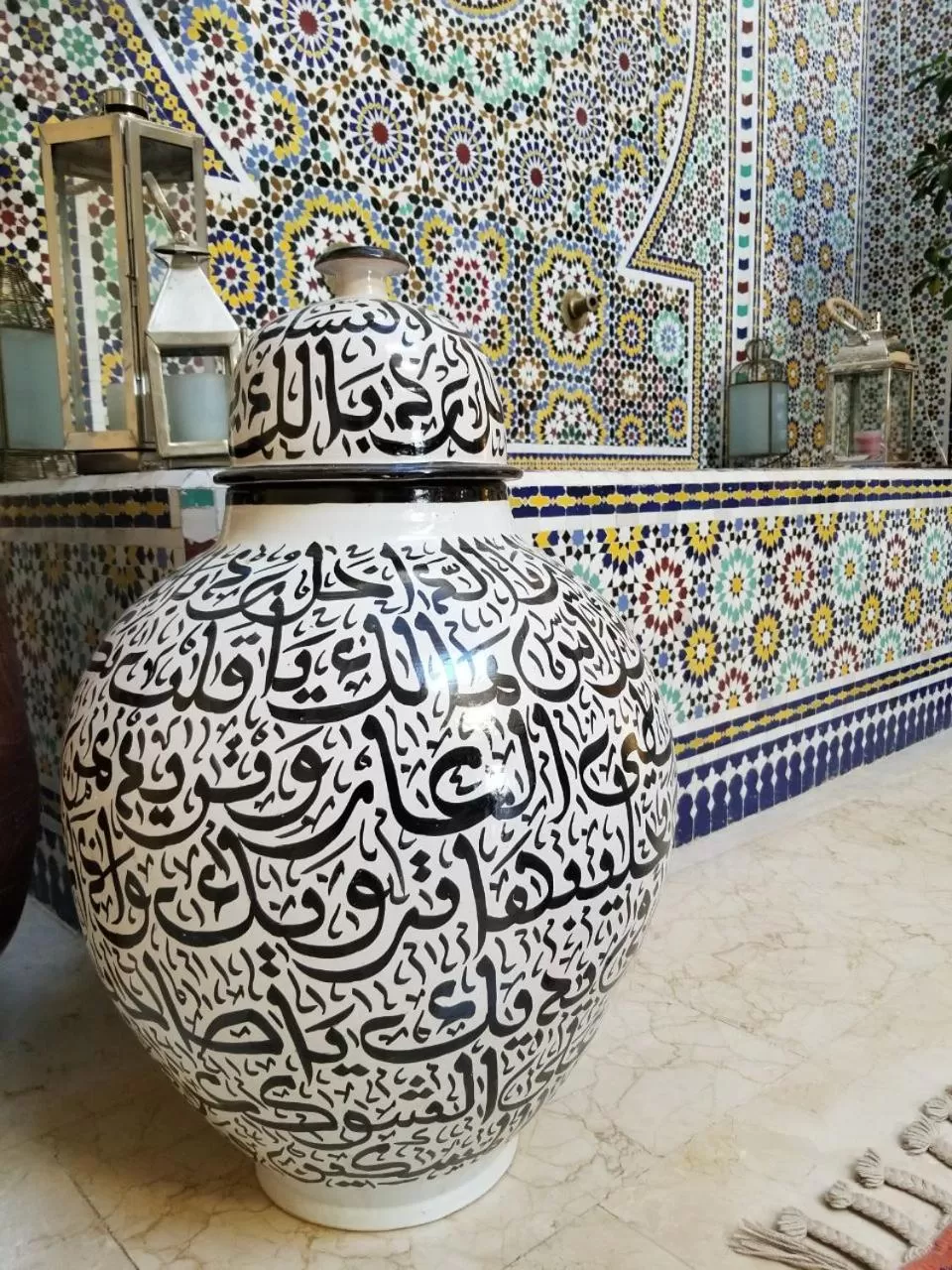 Bed in Riad Passiflora