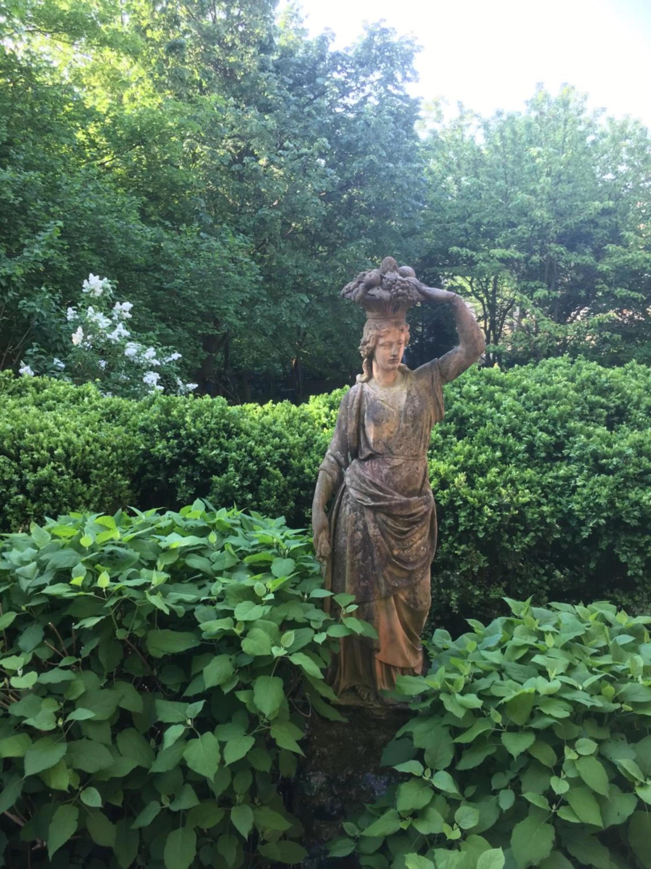 Garden view in Embassy Row BnB