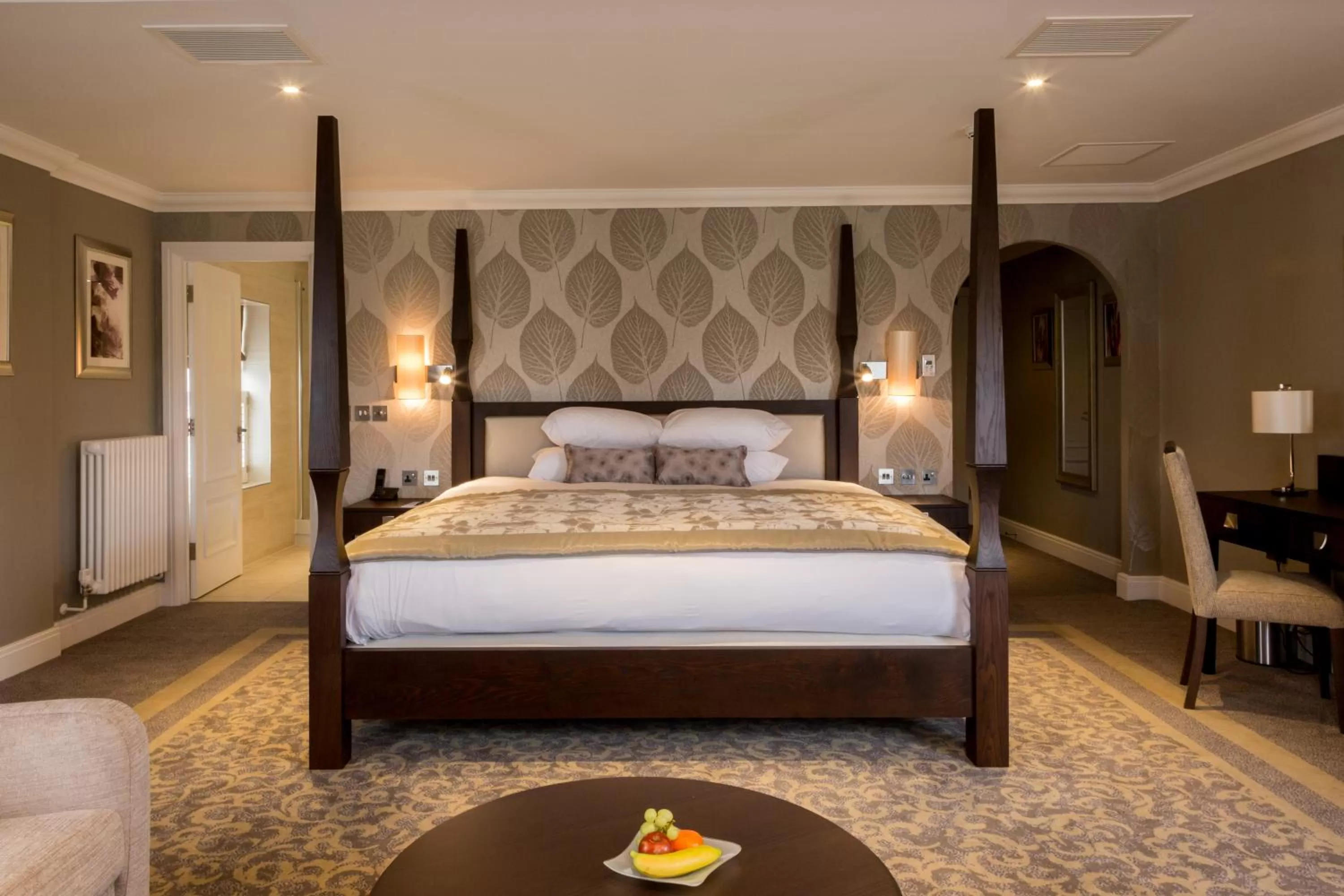 Bed in Oakley Hall Hotel