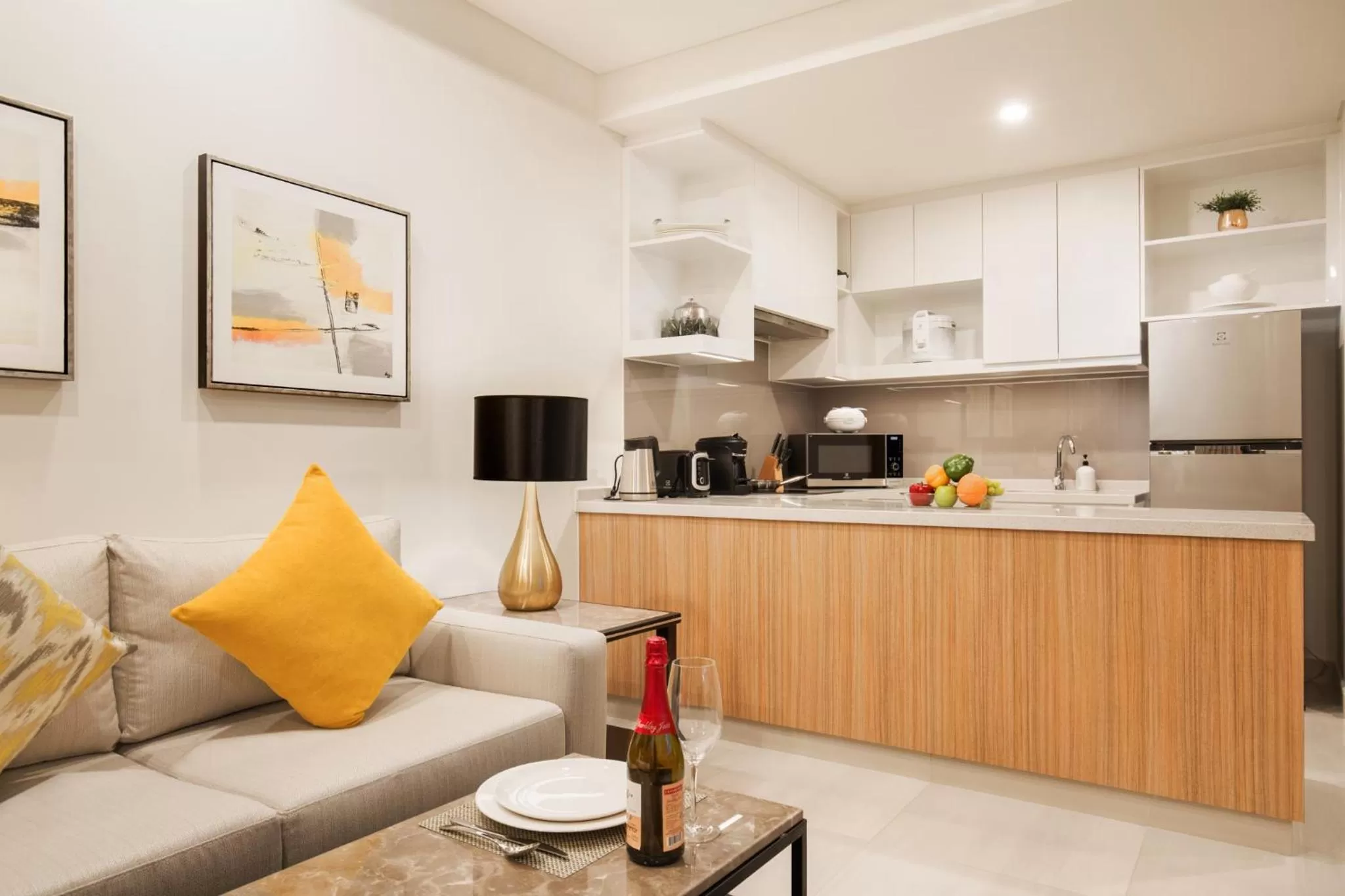 Kitchen or kitchenette in Oakwood Residence Saigon
