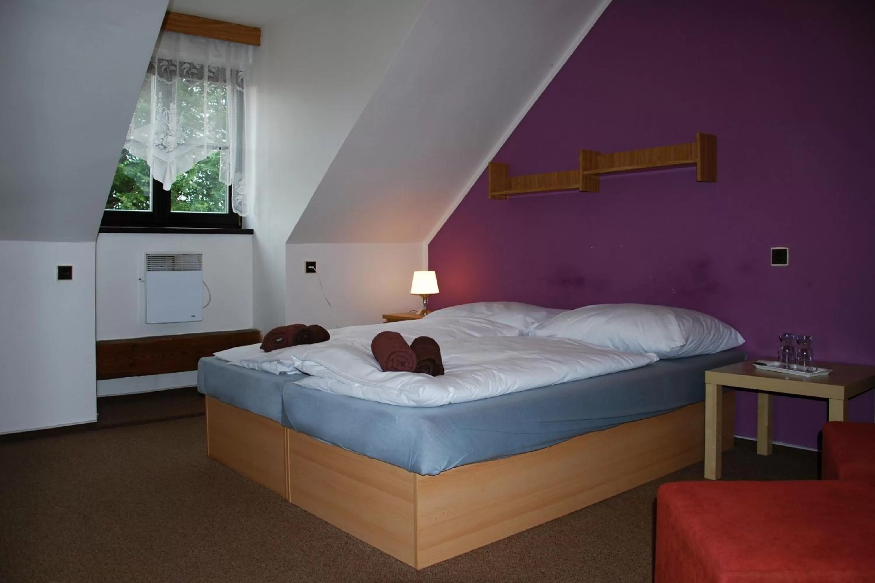 Bed in Hotel Veveří