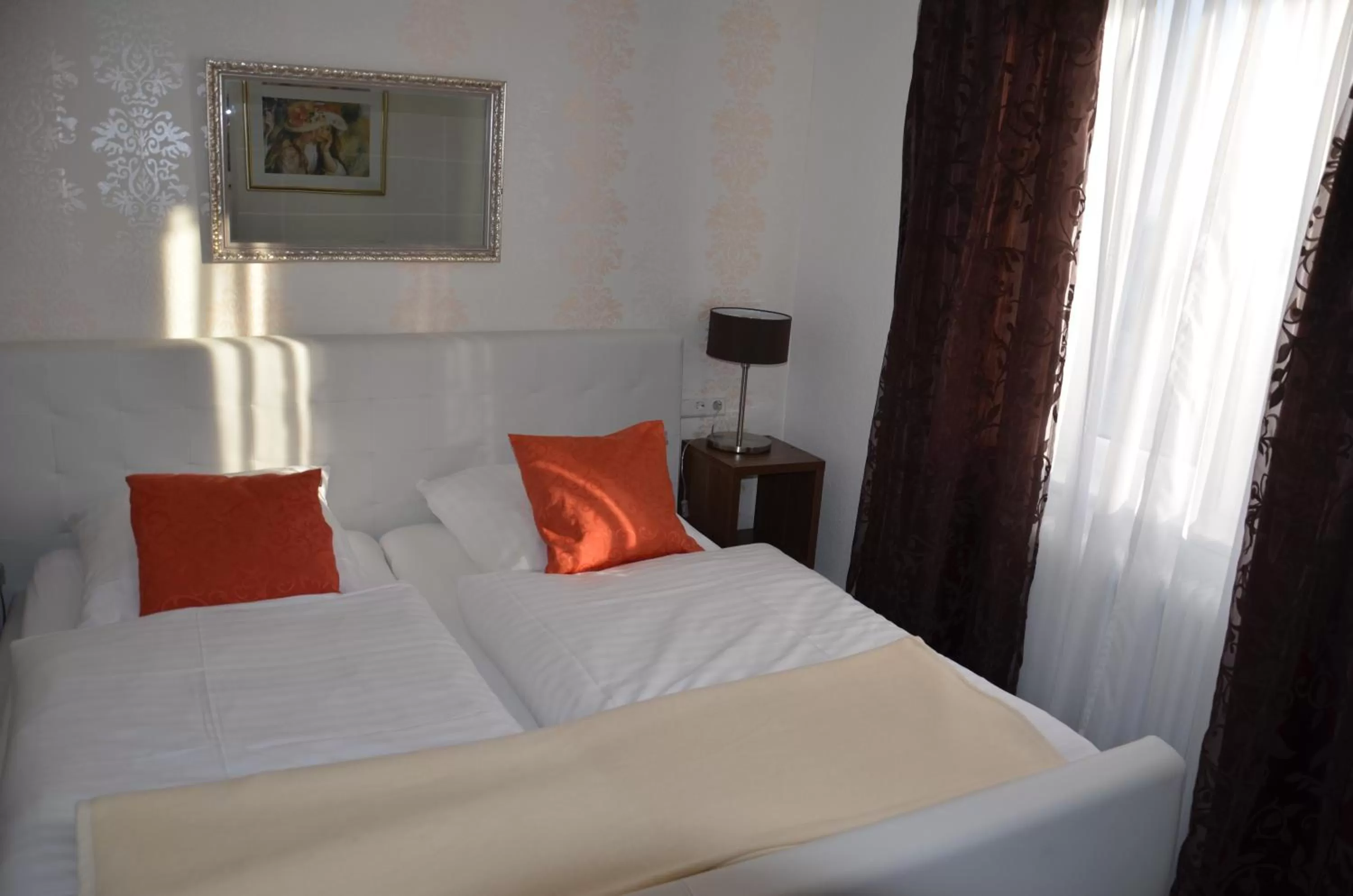 Bedroom, Bed in Hotel Restaurant Kniebishöhe