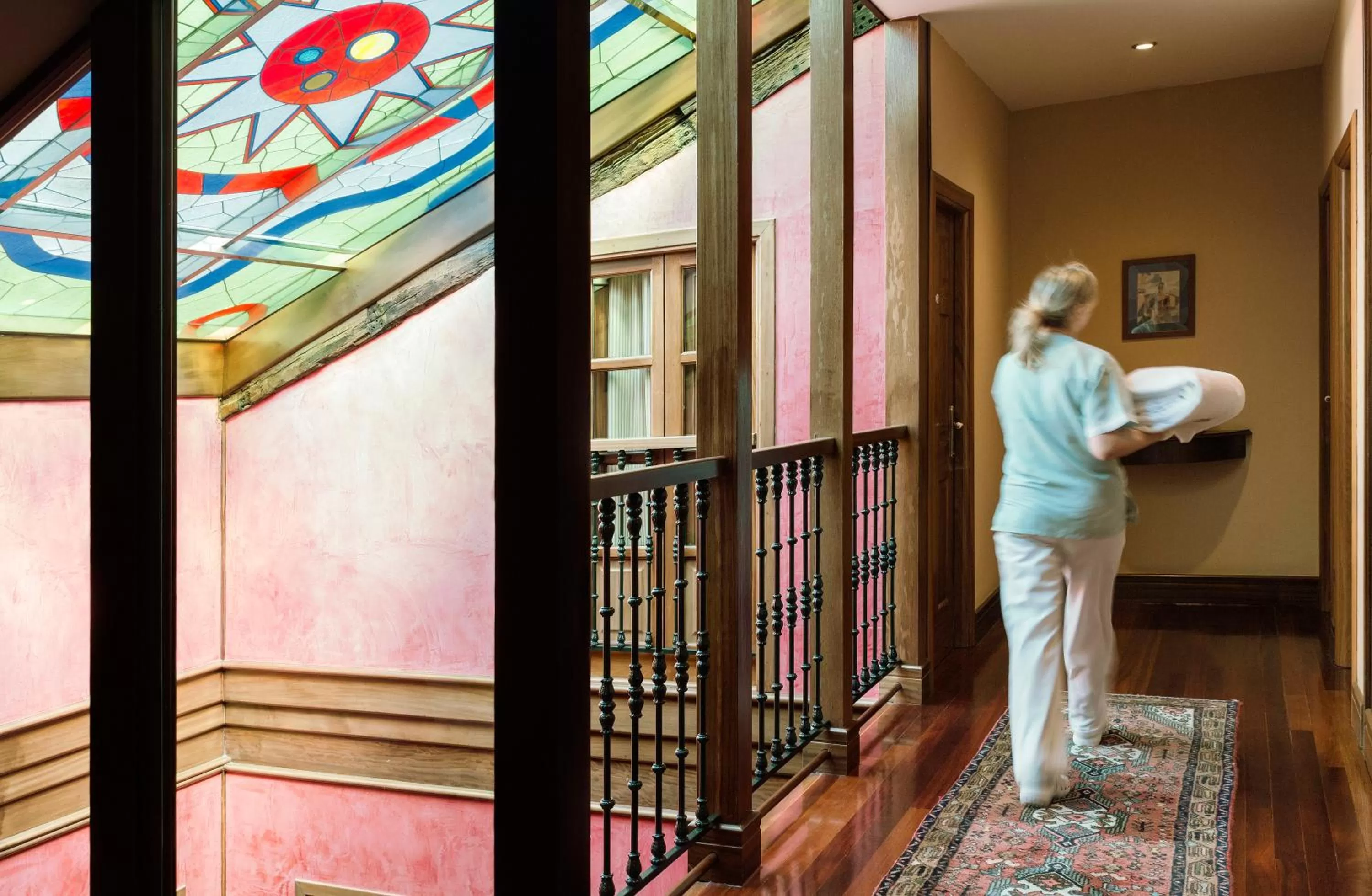 Decorative detail, Bed in Hotel Rua Villar