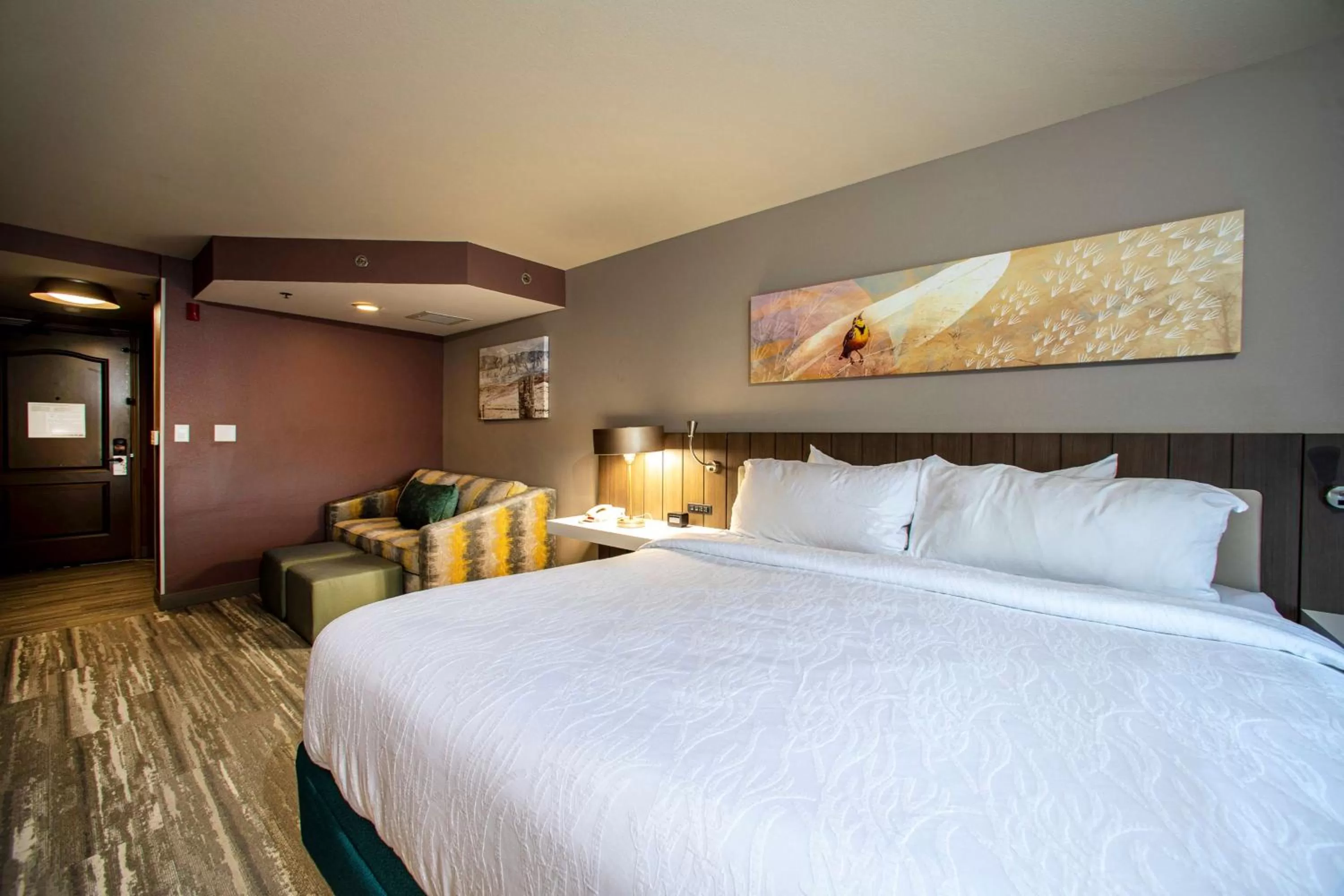 Living room, Bed in Hilton Garden Inn Rapid City