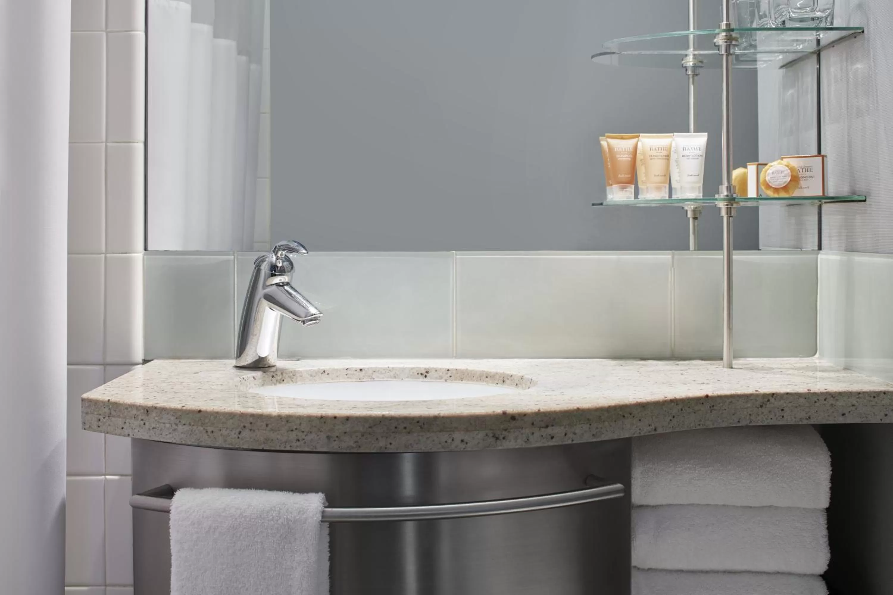 Bathroom in Club Quarters Hotel Embarcadero, San Francisco